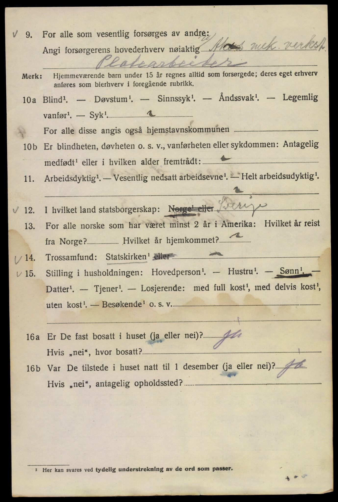 SAO, 1920 census for Kristiania, 1920, p. 365028