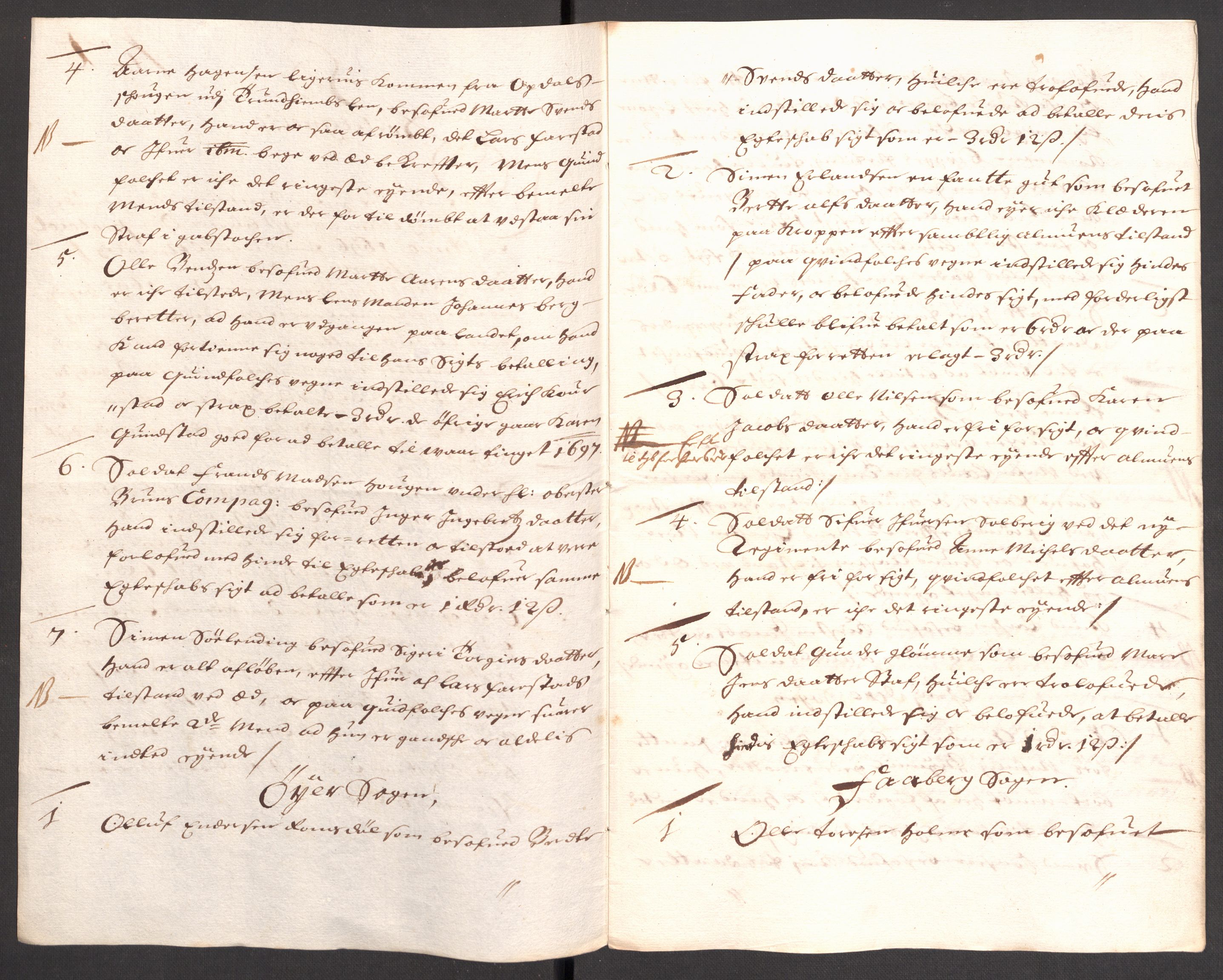 Rentekammeret inntil 1814, Reviderte regnskaper, Fogderegnskap, RA/EA-4092/R17/L1170: Fogderegnskap Gudbrandsdal, 1696-1697, p. 44