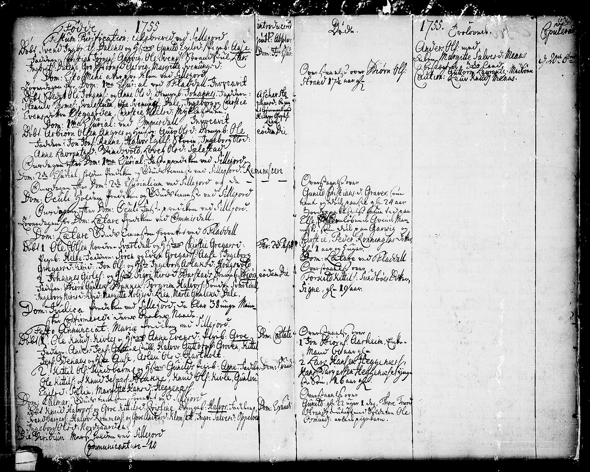 Seljord kirkebøker, SAKO/A-20/F/Fa/L0006: Parish register (official) no. I 6, 1744-1755, p. 136
