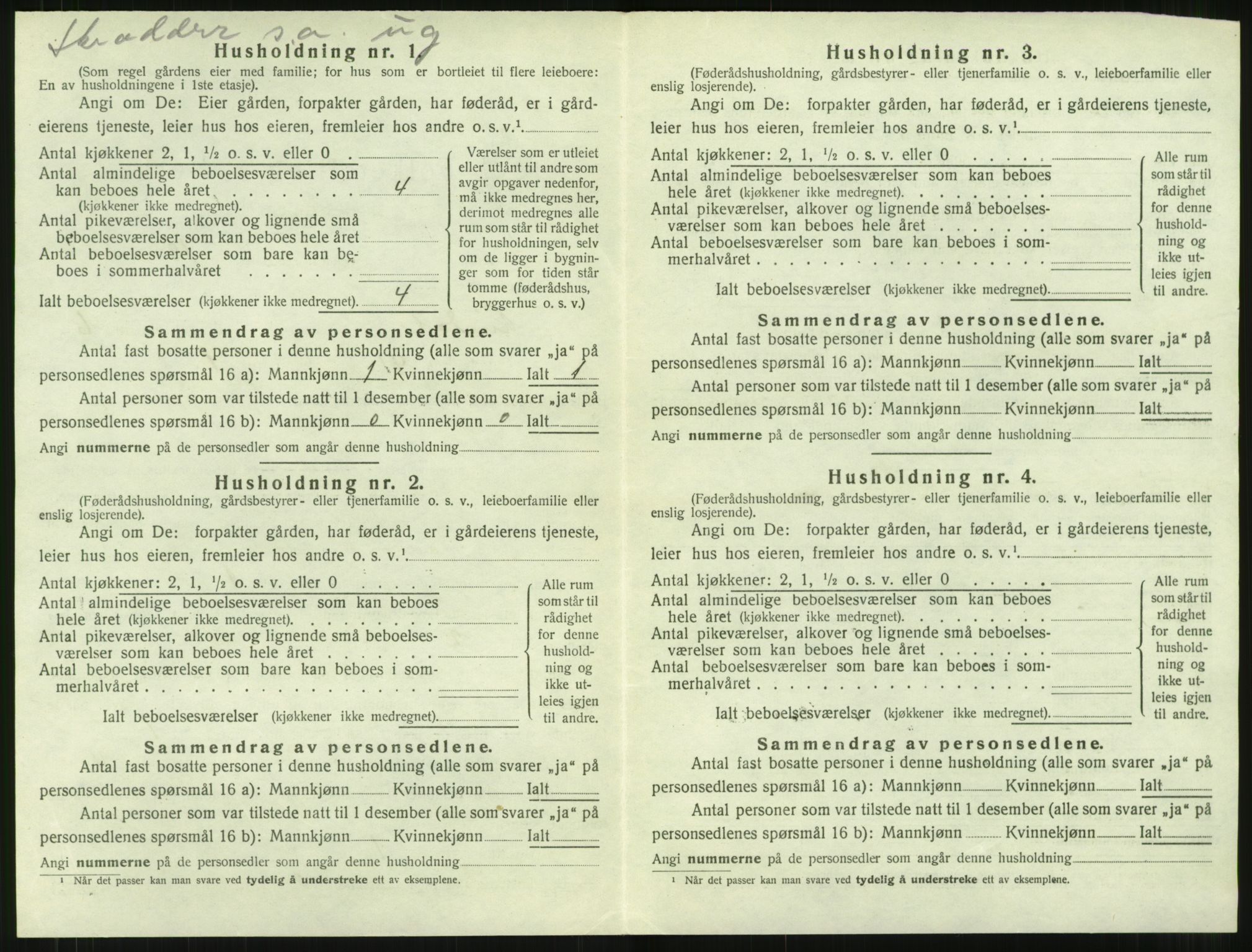 SAT, 1920 census for Rindal, 1920, p. 467