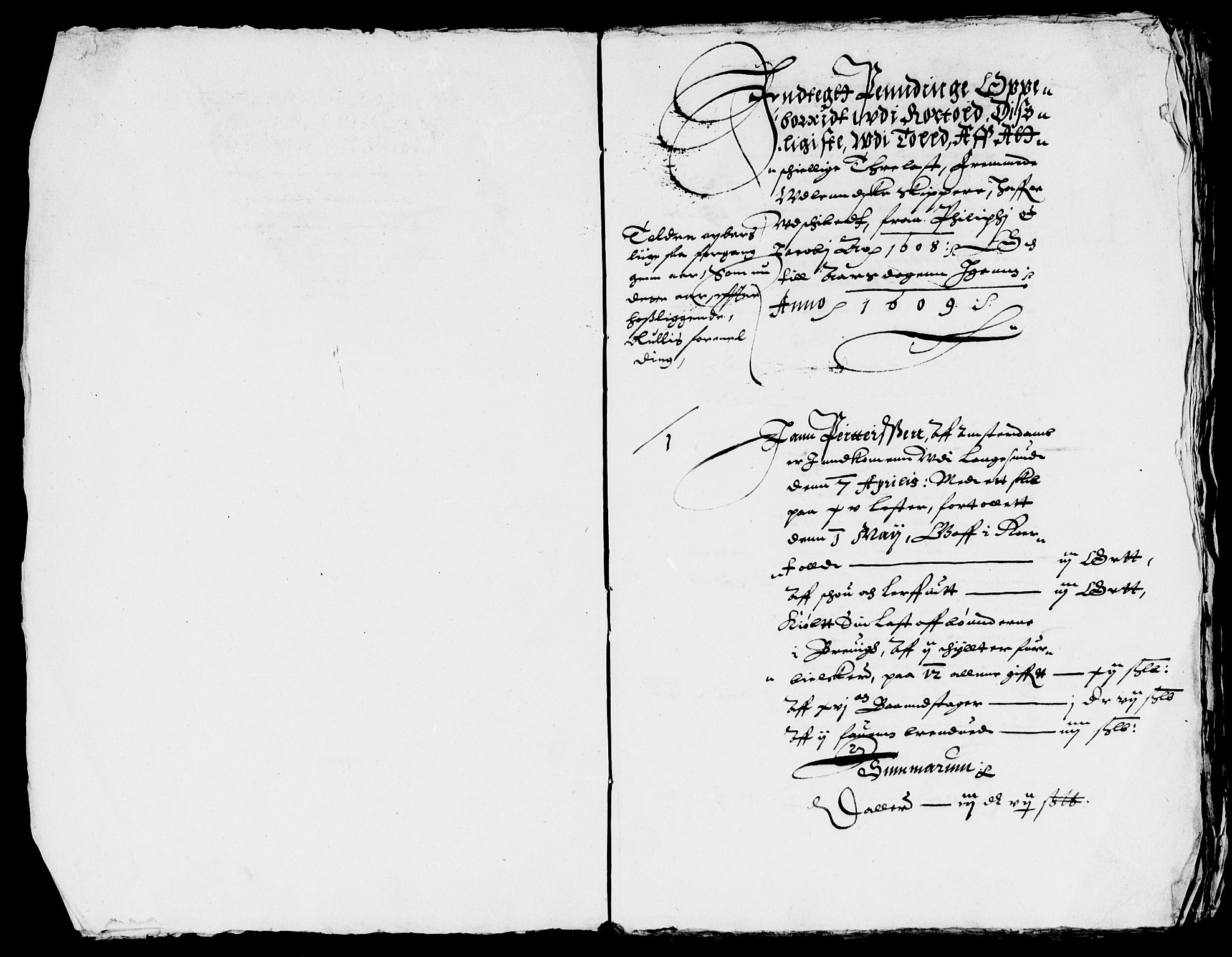 Rentekammeret inntil 1814, Reviderte regnskaper, Lensregnskaper, AV/RA-EA-5023/R/Rb/Rbp/L0003: Bratsberg len, 1608-1611