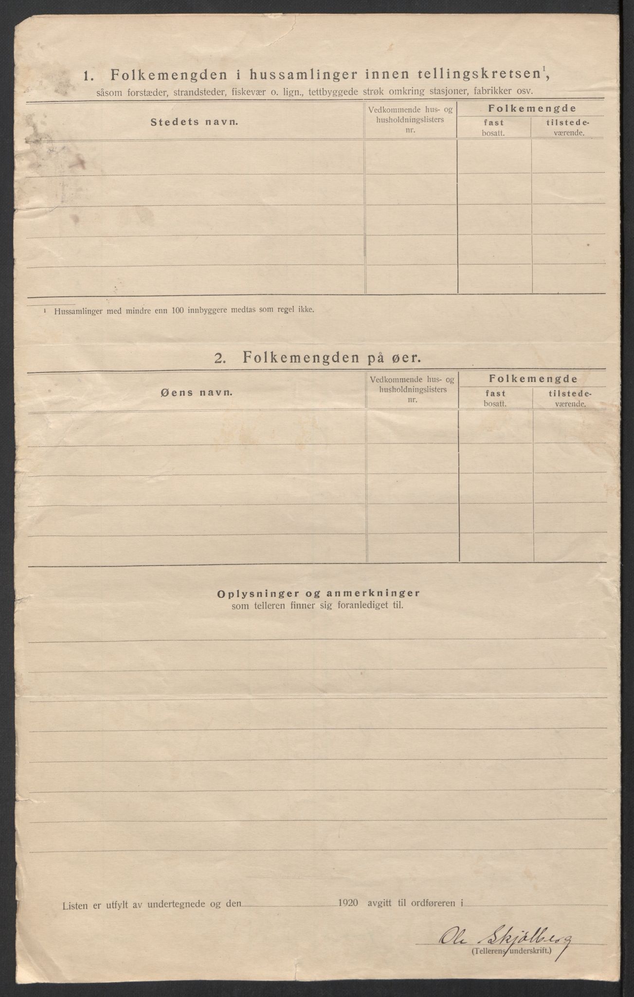 SAT, 1920 census for Vefsn, 1920, p. 53