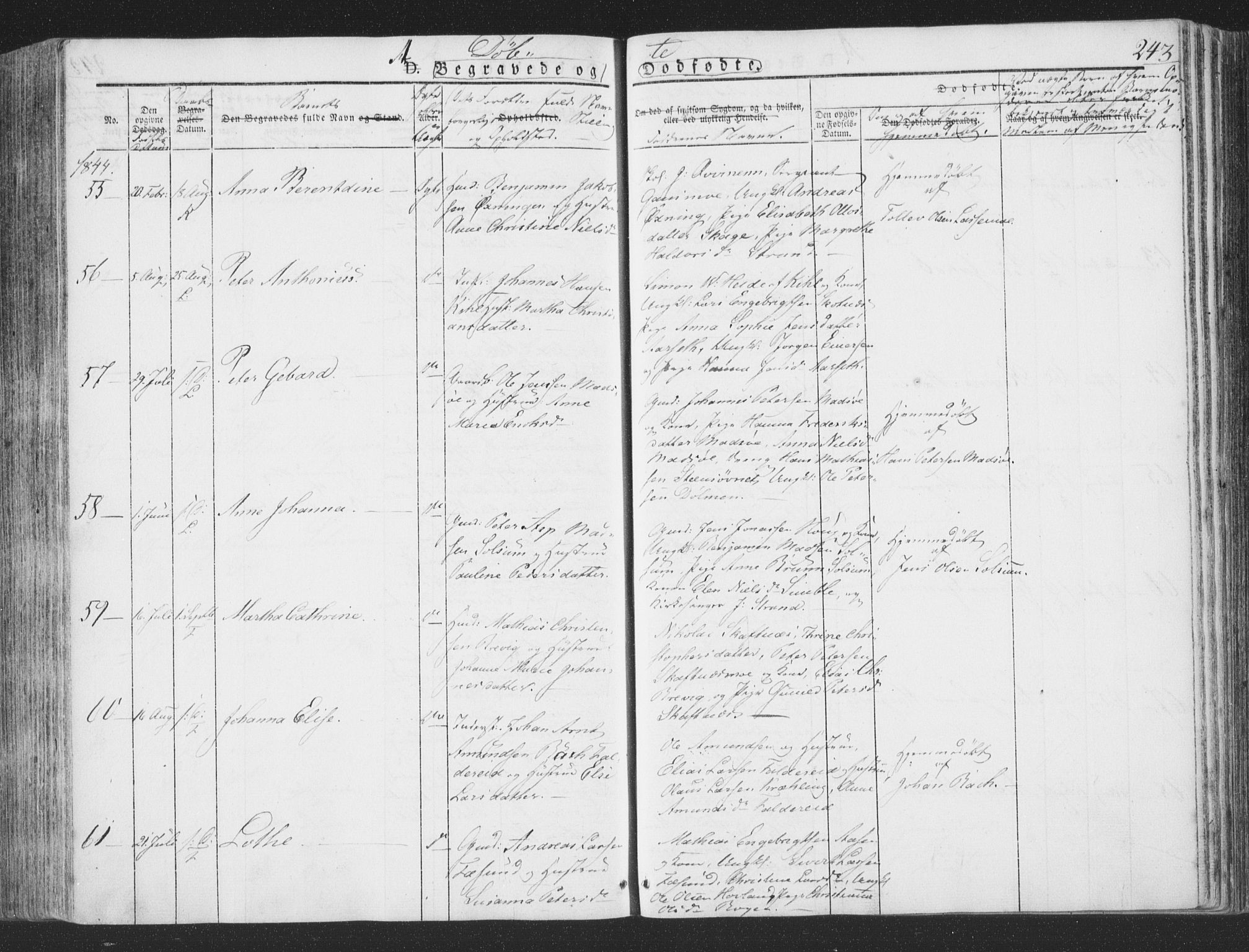 Ministerialprotokoller, klokkerbøker og fødselsregistre - Nord-Trøndelag, AV/SAT-A-1458/780/L0639: Parish register (official) no. 780A04, 1830-1844, p. 243