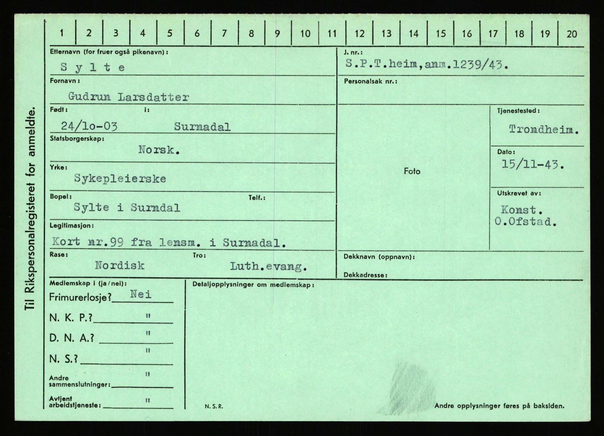 Statspolitiet - Hovedkontoret / Osloavdelingen, AV/RA-S-1329/C/Ca/L0015: Svea - Tøsse, 1943-1945, p. 667