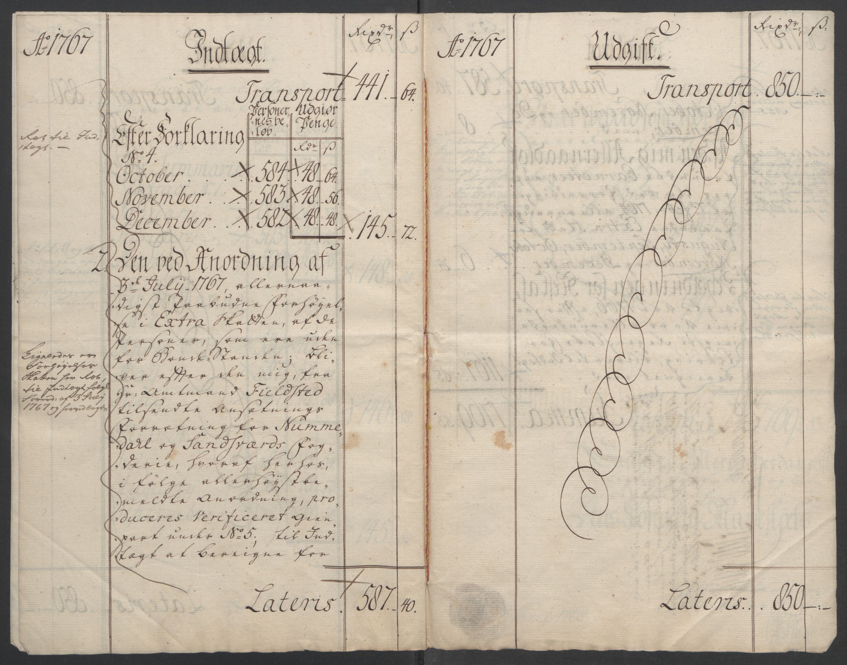 Rentekammeret inntil 1814, Reviderte regnskaper, Fogderegnskap, AV/RA-EA-4092/R24/L1672: Ekstraskatten Numedal og Sandsvær, 1762-1767, p. 323