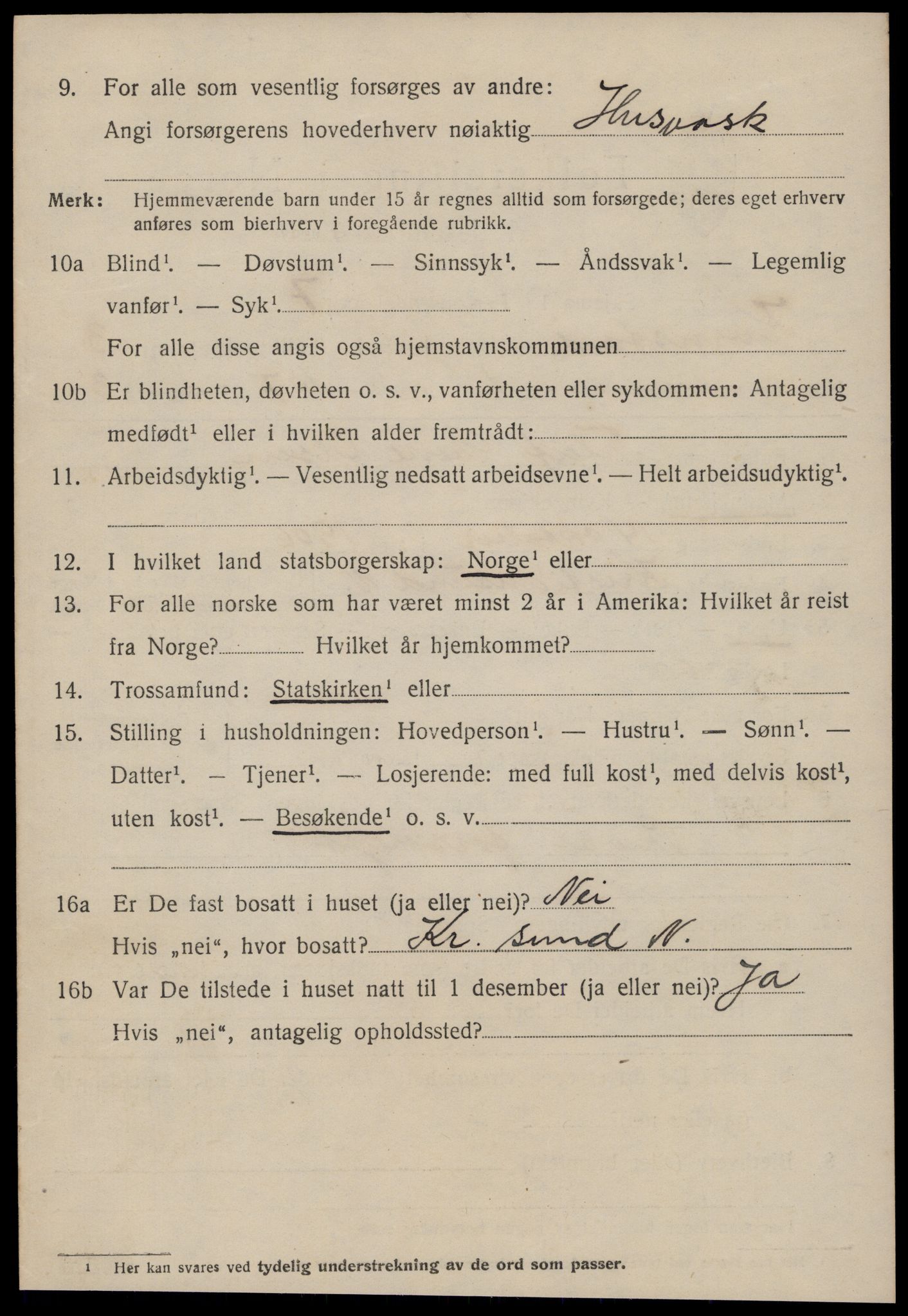 SAT, 1920 census for Kornstad, 1920, p. 1918