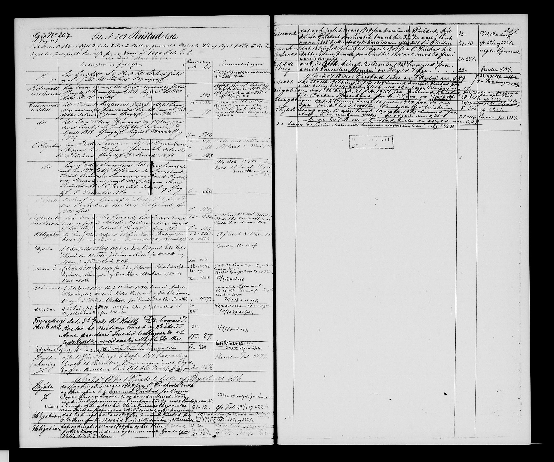 Sør-Hedmark sorenskriveri, SAH/TING-014/H/Ha/Hac/Hacc/L0001: Mortgage register no. 3.1, 1855-1943, p. 237