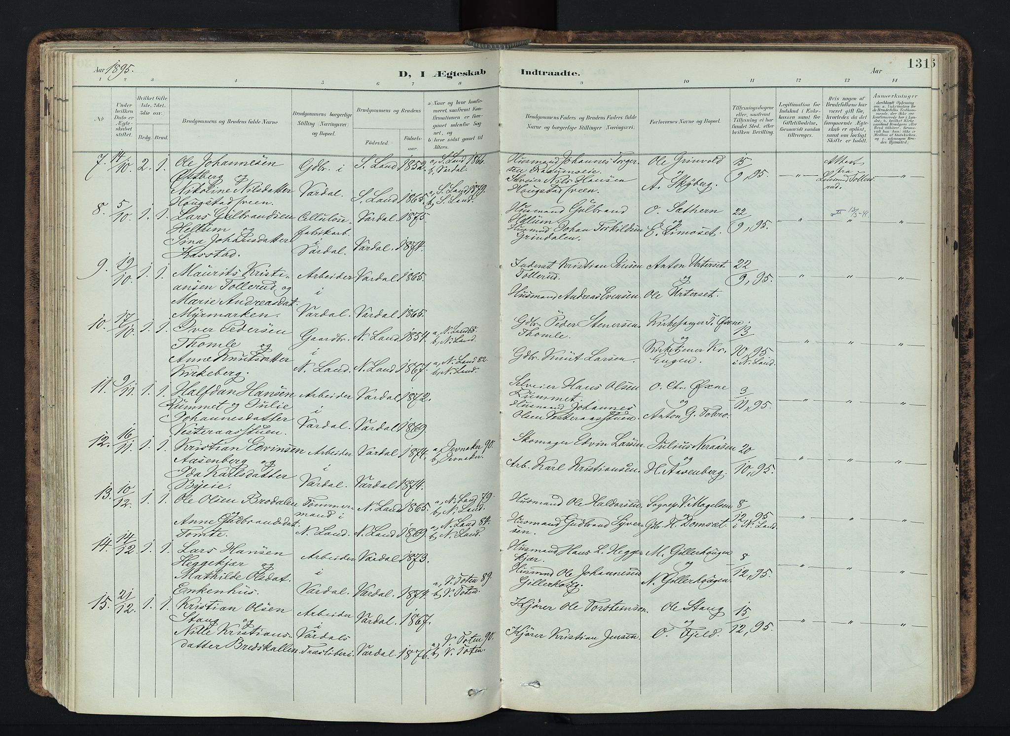Vardal prestekontor, SAH/PREST-100/H/Ha/Haa/L0019: Parish register (official) no. 19, 1893-1907, p. 131