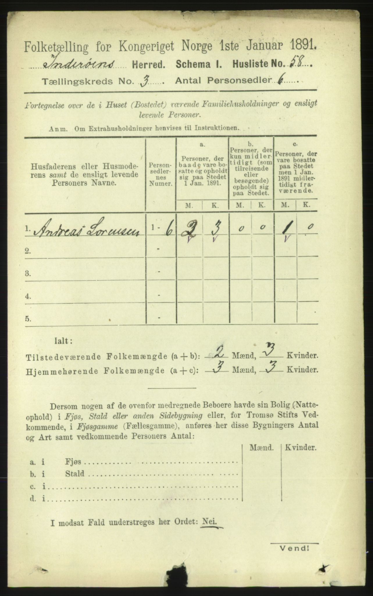 RA, 1891 census for 1729 Inderøy, 1891, p. 1916