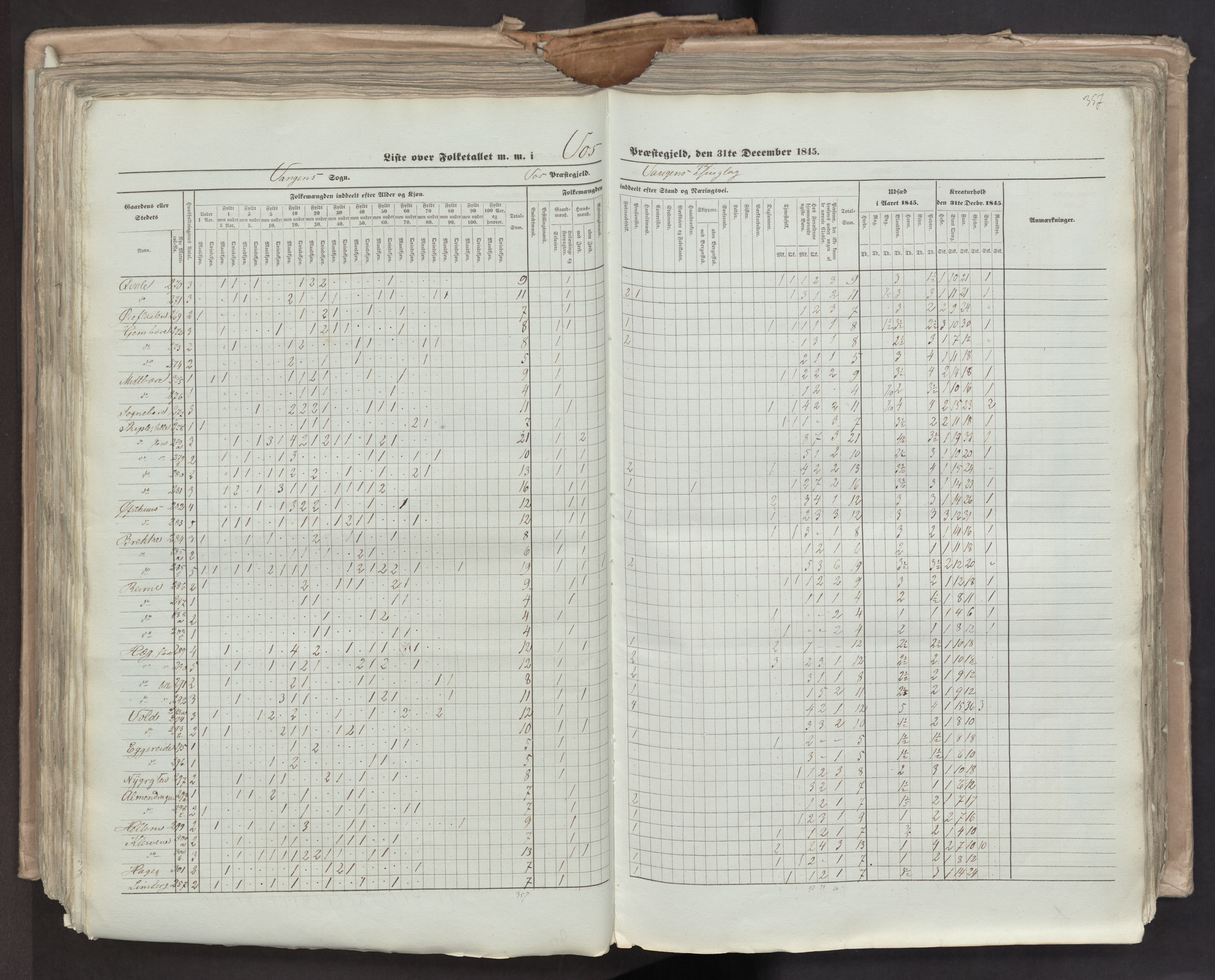 RA, Census 1845, vol. 7: Søndre Bergenhus amt og Nordre Bergenhus amt, 1845, p. 357