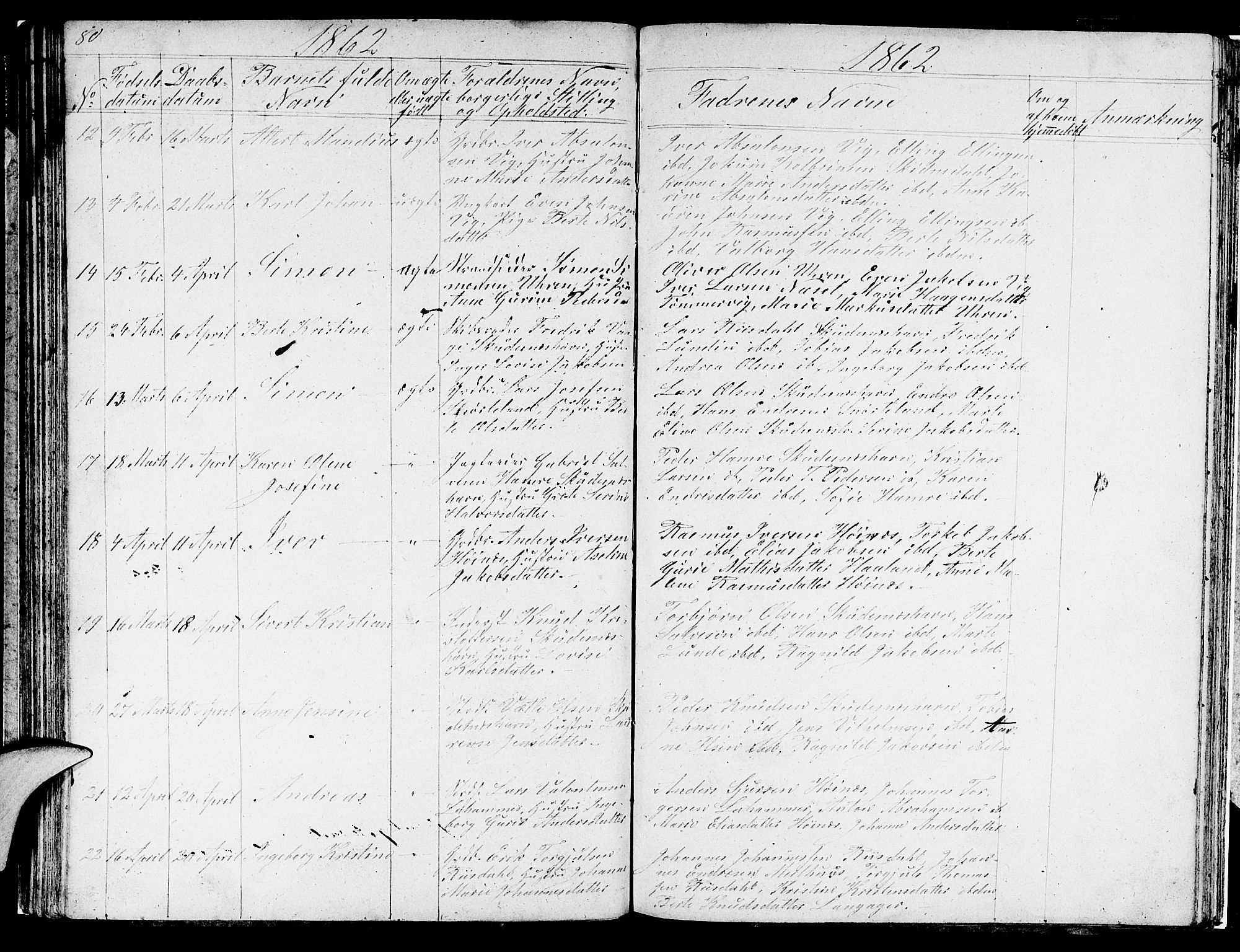 Skudenes sokneprestkontor, AV/SAST-A -101849/H/Ha/Hab/L0001: Parish register (copy) no. B 1, 1848-1864, p. 80