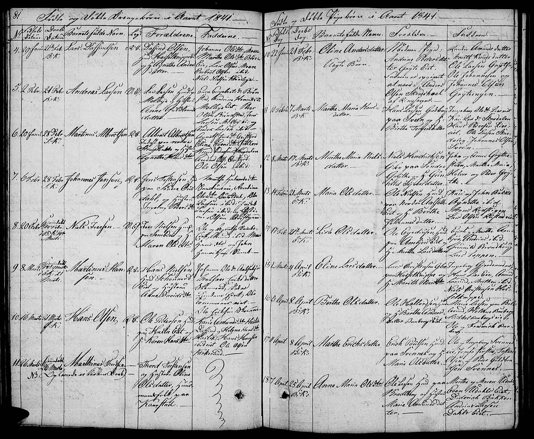Biri prestekontor, SAH/PREST-096/H/Ha/Hab/L0002: Parish register (copy) no. 2, 1828-1842, p. 81