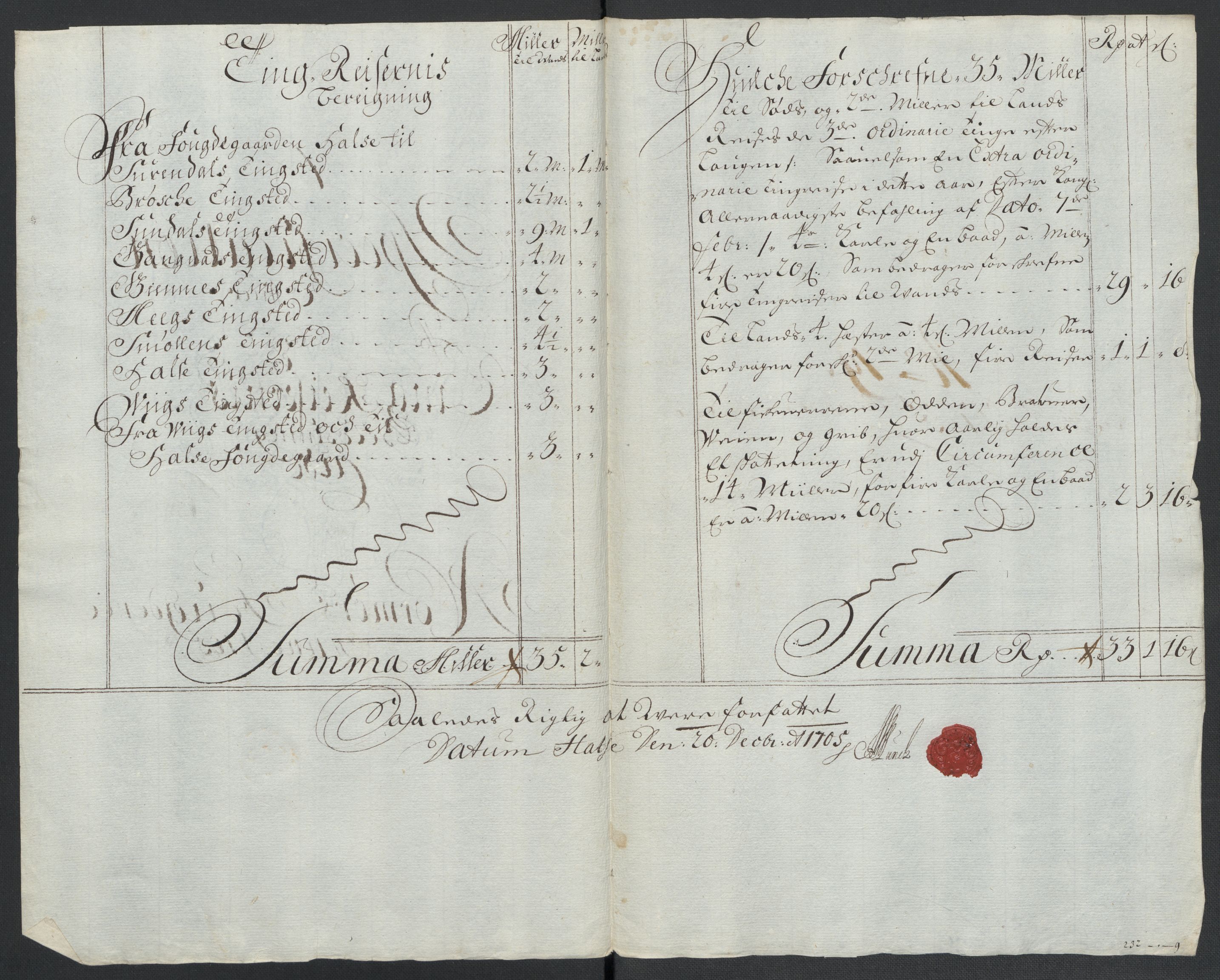 Rentekammeret inntil 1814, Reviderte regnskaper, Fogderegnskap, RA/EA-4092/R56/L3741: Fogderegnskap Nordmøre, 1705, p. 150