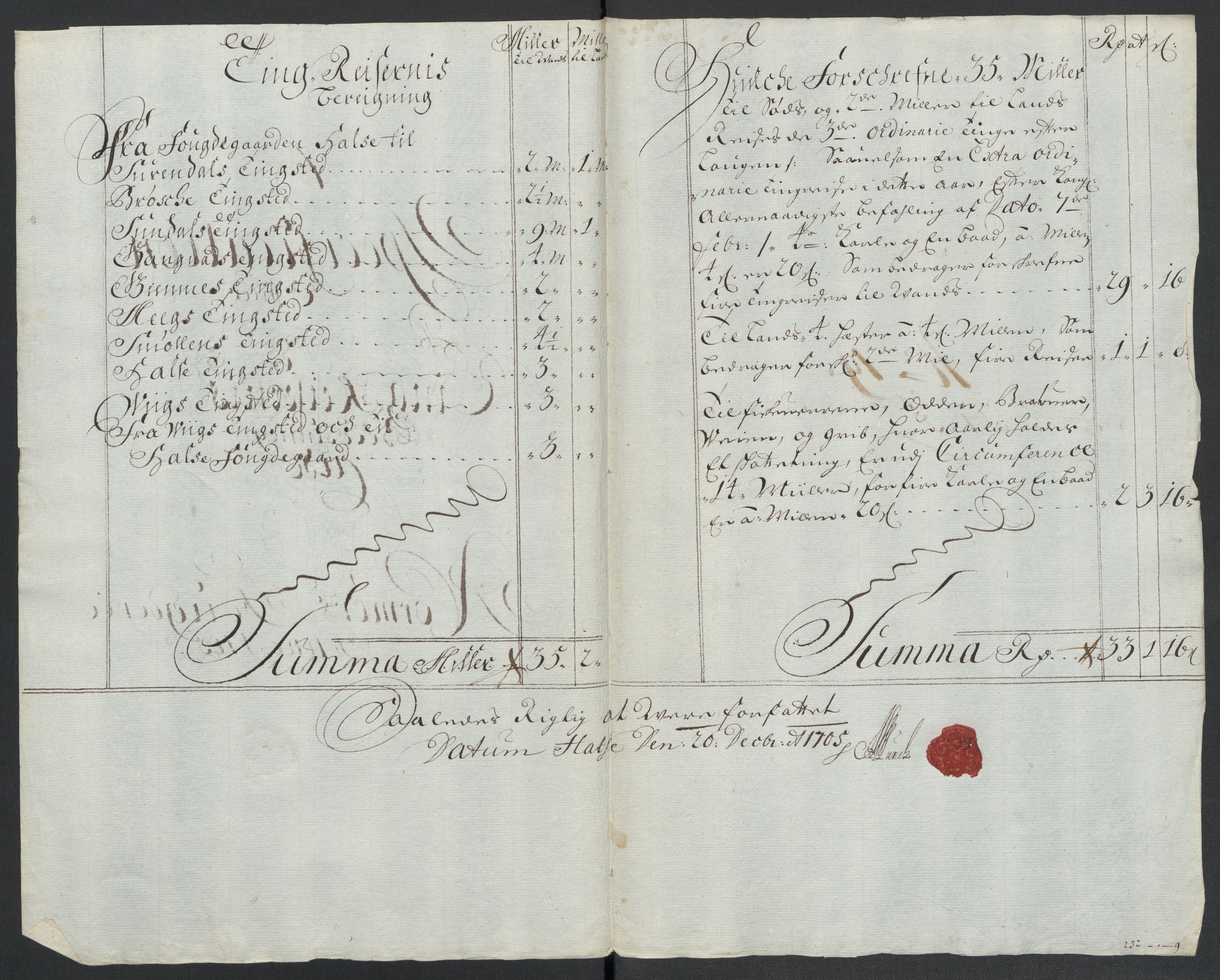 Rentekammeret inntil 1814, Reviderte regnskaper, Fogderegnskap, AV/RA-EA-4092/R56/L3741: Fogderegnskap Nordmøre, 1705, p. 150