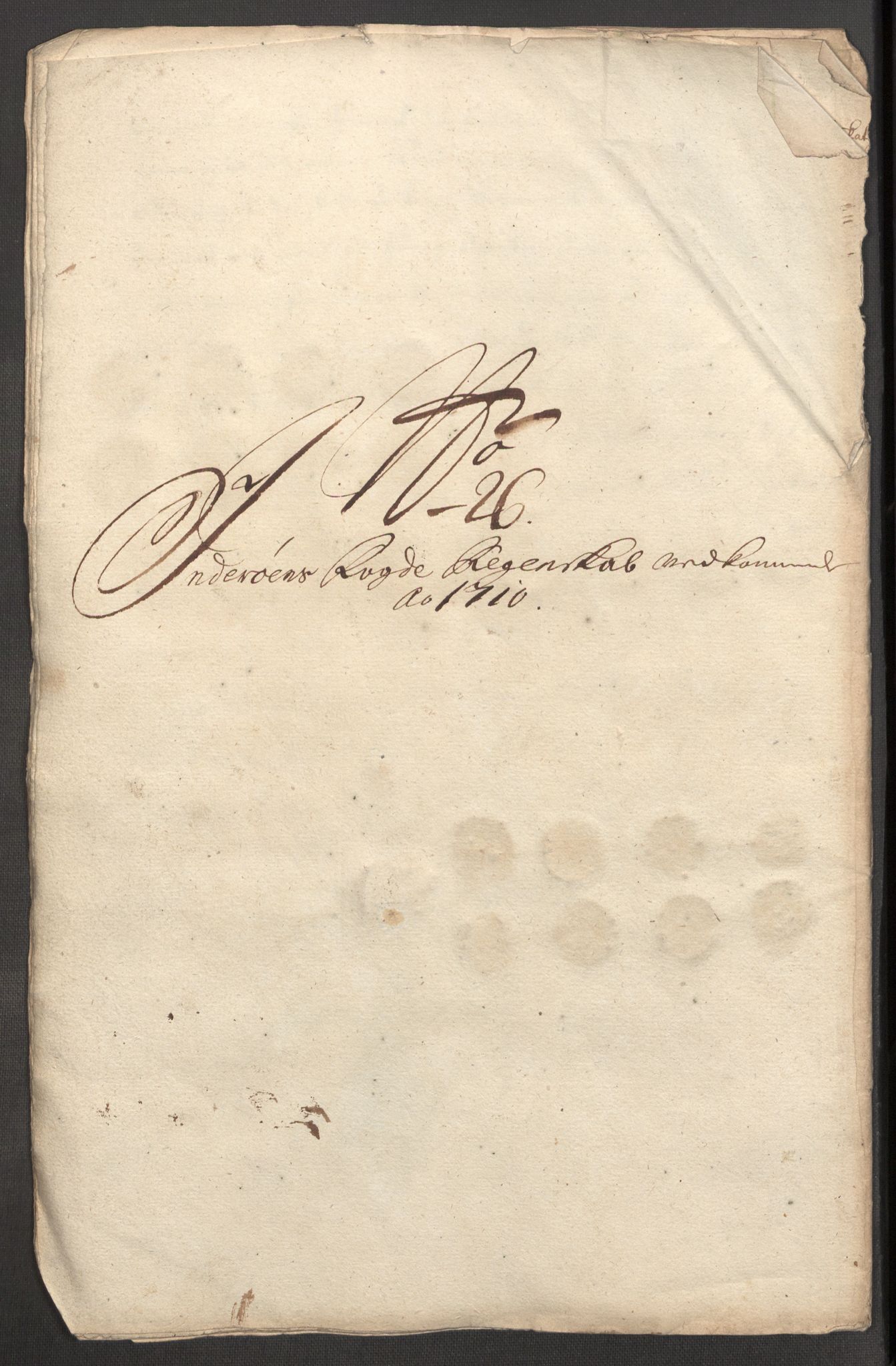 Rentekammeret inntil 1814, Reviderte regnskaper, Fogderegnskap, RA/EA-4092/R63/L4318: Fogderegnskap Inderøy, 1710, p. 246