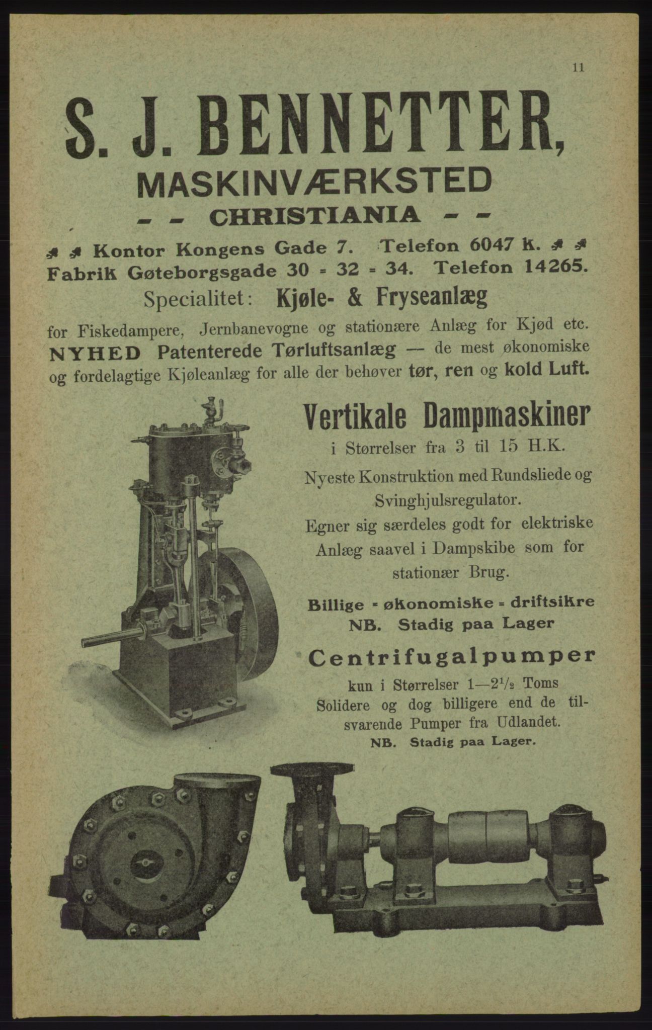 Kristiania/Oslo adressebok, PUBL/-, 1913, p. 13