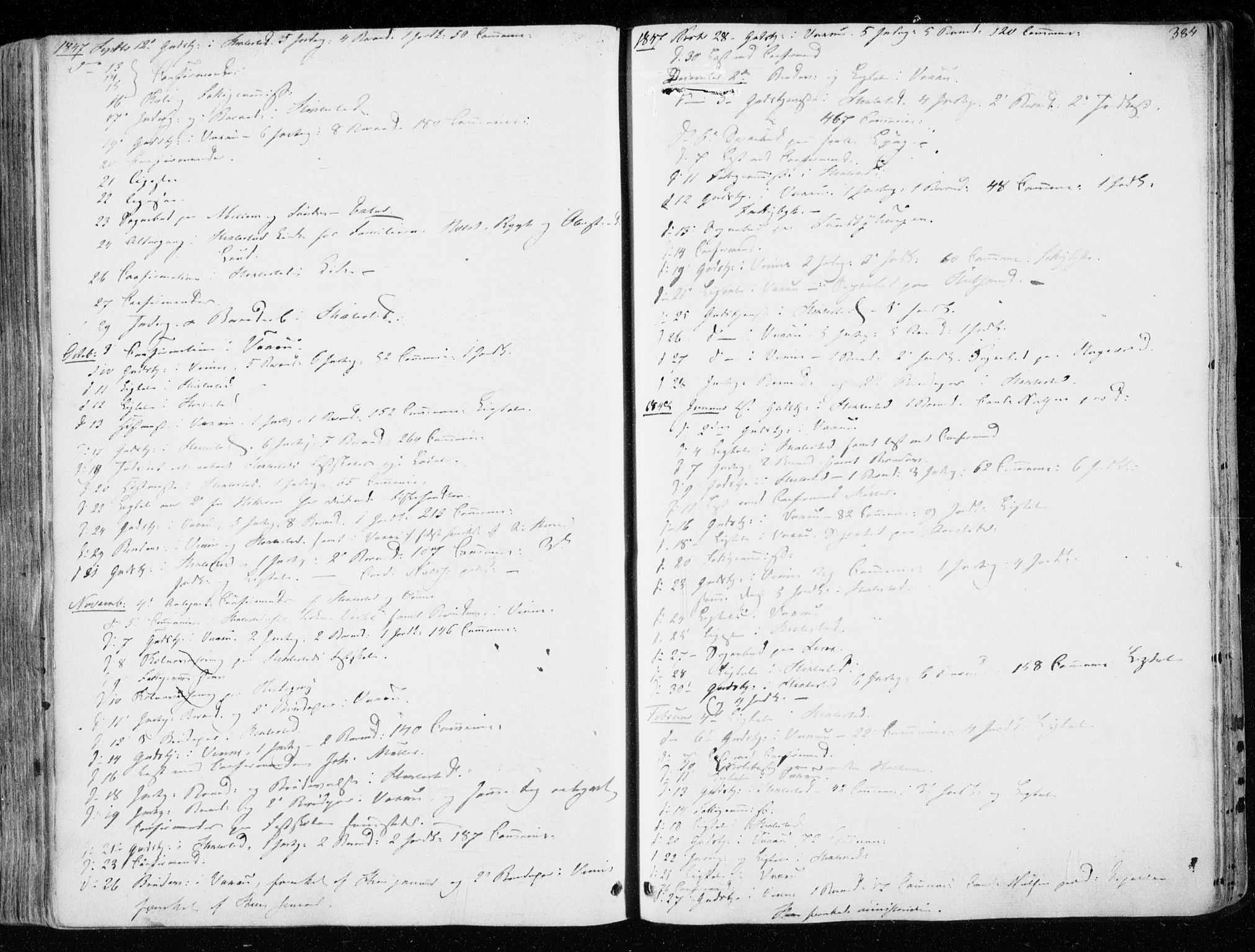 Ministerialprotokoller, klokkerbøker og fødselsregistre - Nord-Trøndelag, AV/SAT-A-1458/723/L0239: Parish register (official) no. 723A08, 1841-1851, p. 384