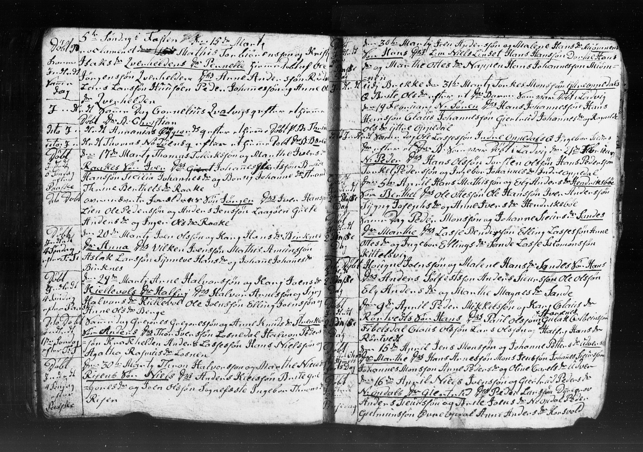 Gulen sokneprestembete, AV/SAB-A-80201/H/Hab: Parish register (copy) no. A 2, 1791-1814