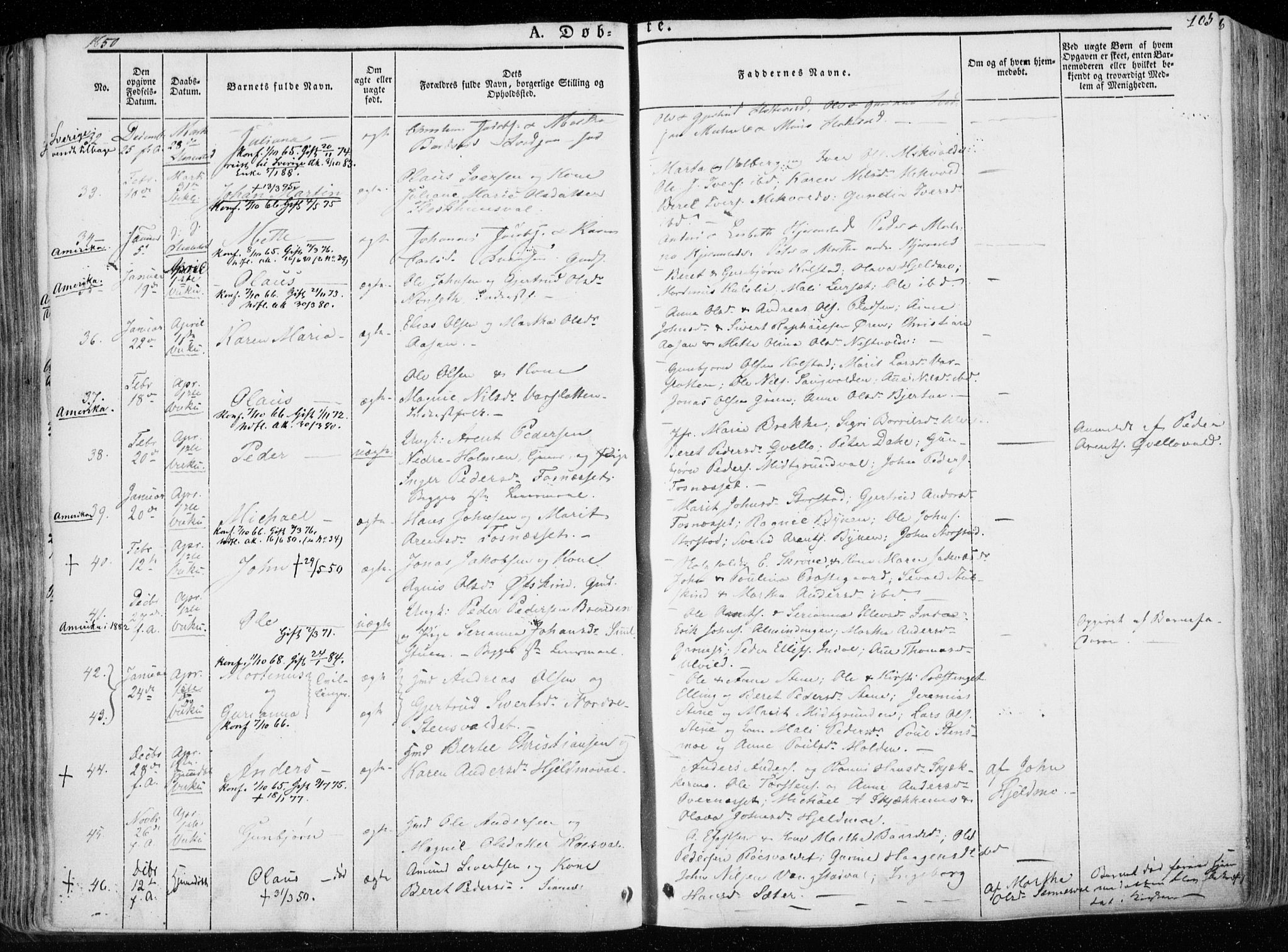 Ministerialprotokoller, klokkerbøker og fødselsregistre - Nord-Trøndelag, AV/SAT-A-1458/723/L0239: Parish register (official) no. 723A08, 1841-1851, p. 105