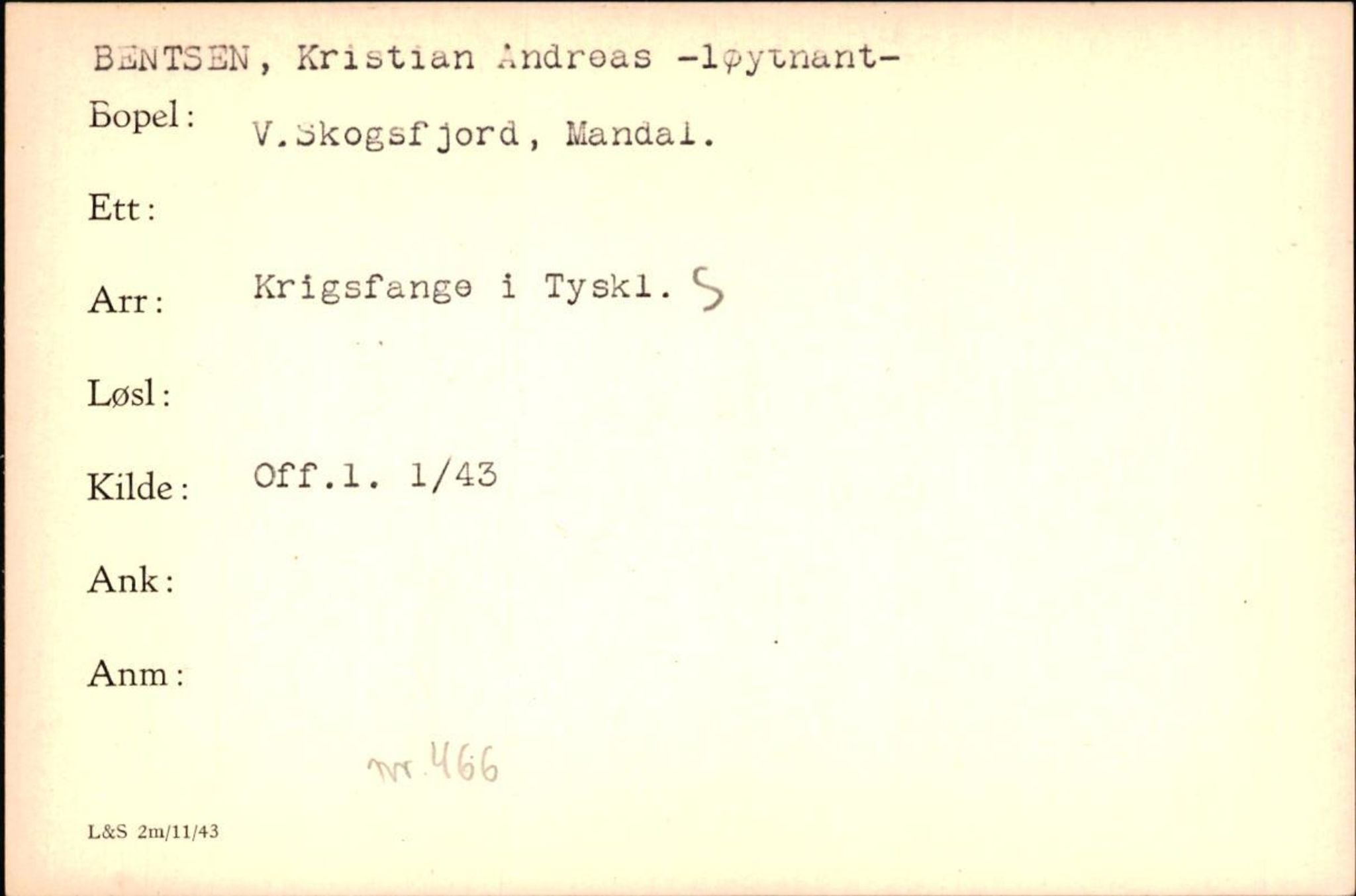 Forsvaret, Forsvarets krigshistoriske avdeling, AV/RA-RAFA-2017/Y/Yf/L0200: II-C-11-2102  -  Norske krigsfanger i Tyskland, 1940-1945, p. 71