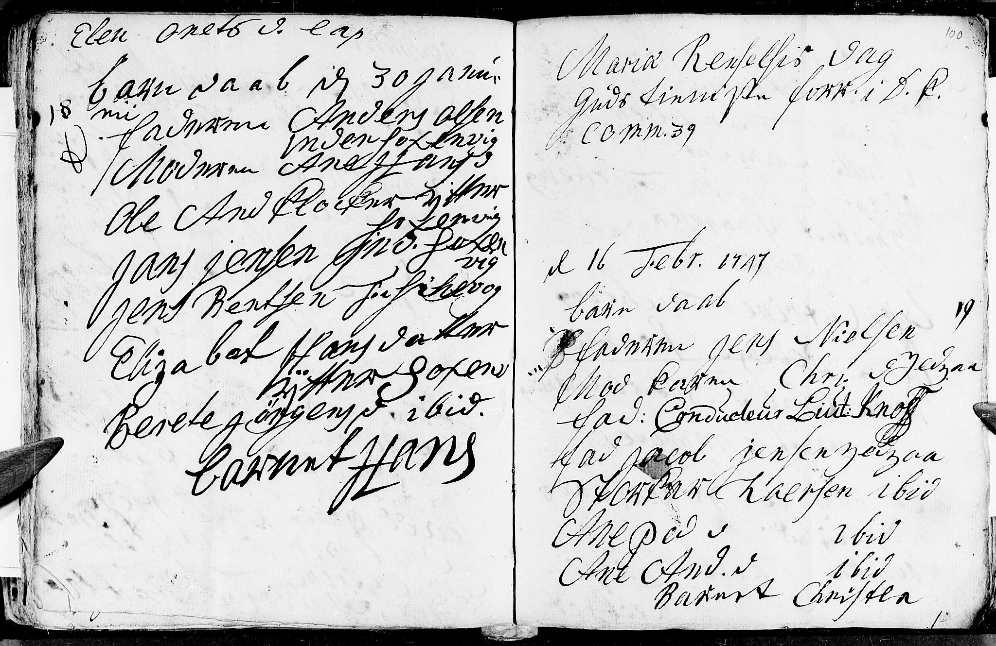 Ministerialprotokoller, klokkerbøker og fødselsregistre - Nordland, AV/SAT-A-1459/847/L0662: Parish register (official) no. 847A02, 1735-1749, p. 100