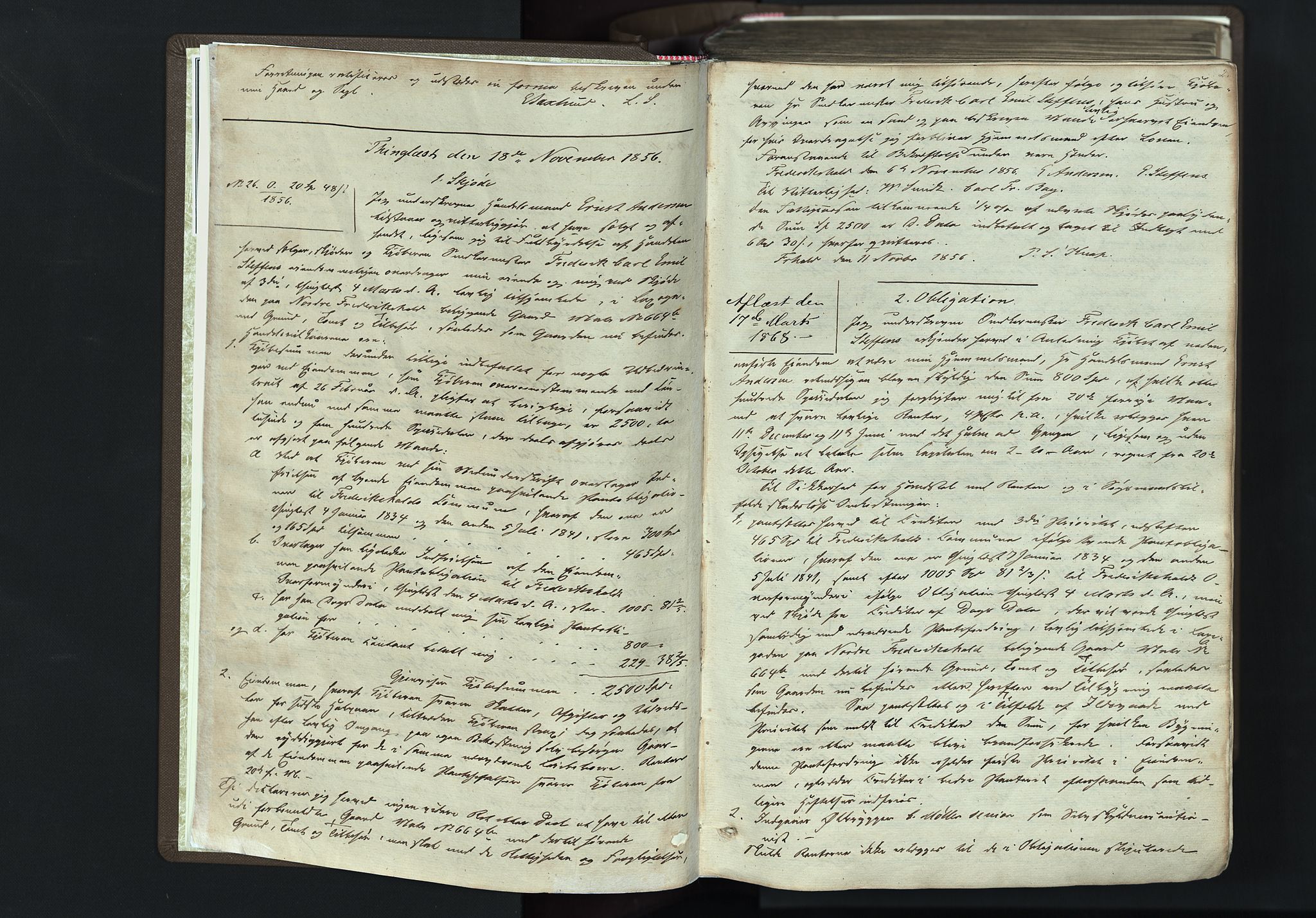 Halden byfogd, AV/SAO-A-10865/G/Gb/L0006: Mortgage book no. 6, 1856-1863, p. 2