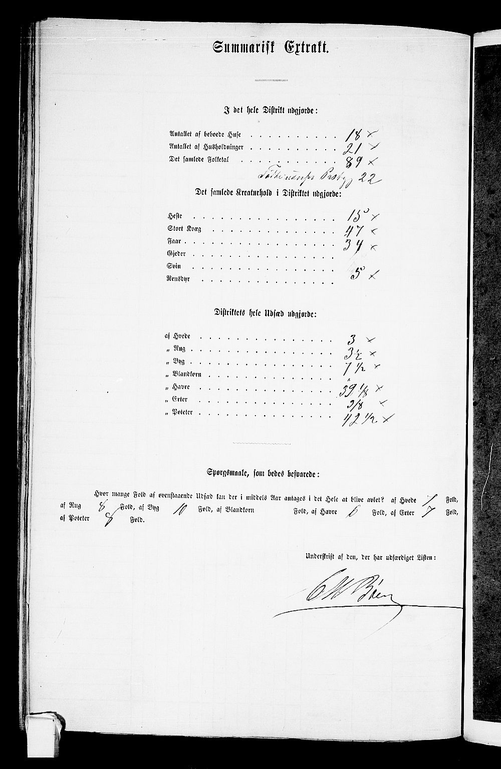 RA, 1865 census for Hof, 1865, p. 115