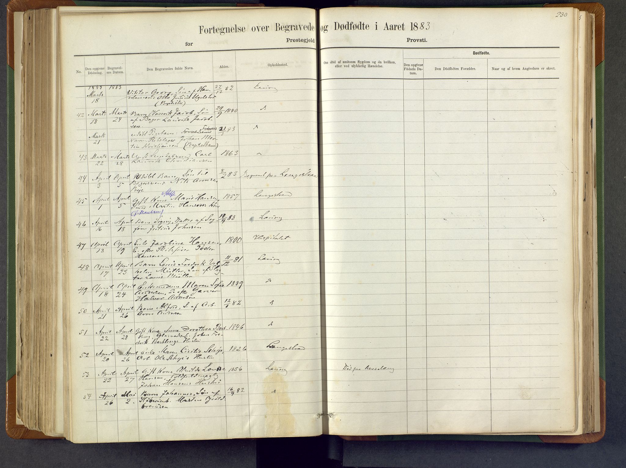 Larvik kirkebøker, AV/SAKO-A-352/F/Fa/L0007: Parish register (official) no. I 7, 1871-1883, p. 230