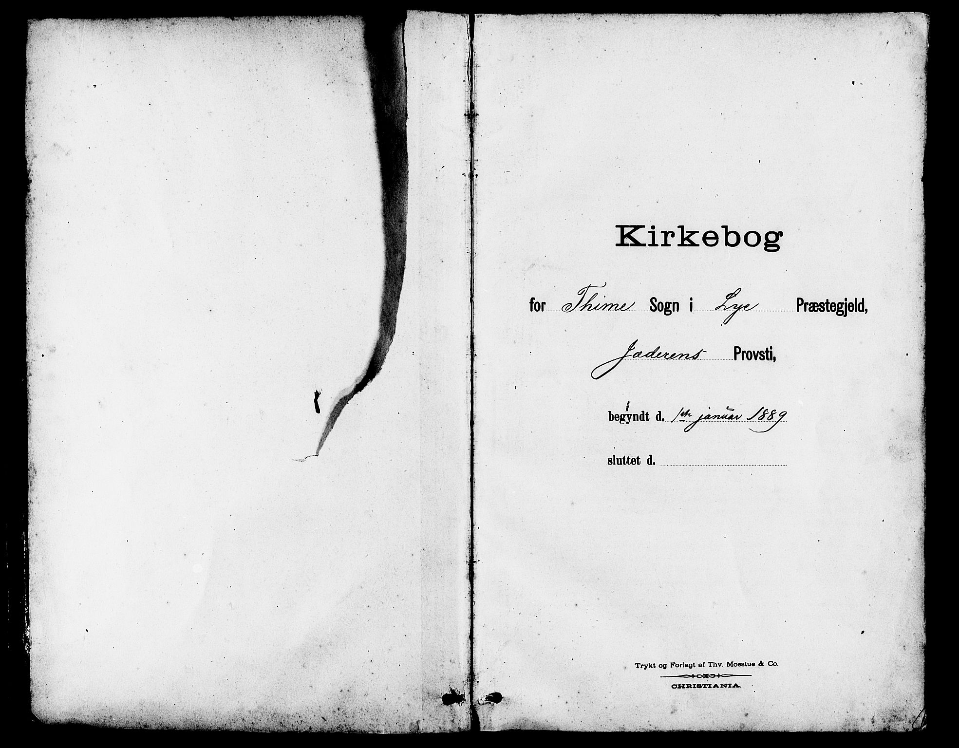 Lye sokneprestkontor, AV/SAST-A-101794/001/30BB/L0007: Parish register (copy) no. B 8, 1889-1909