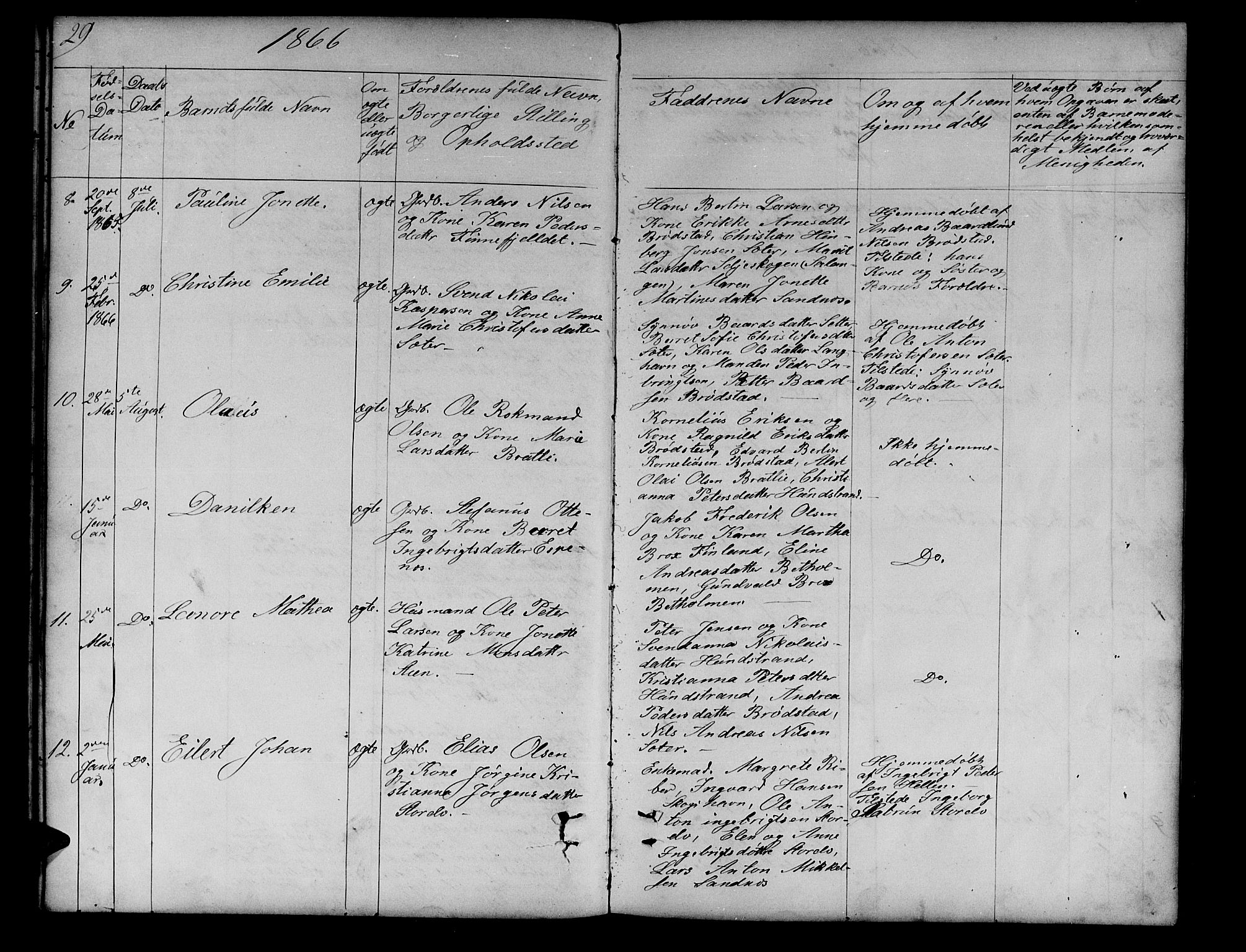 Tranøy sokneprestkontor, AV/SATØ-S-1313/I/Ia/Iab/L0012klokker: Parish register (copy) no. 12, 1859-1874, p. 29