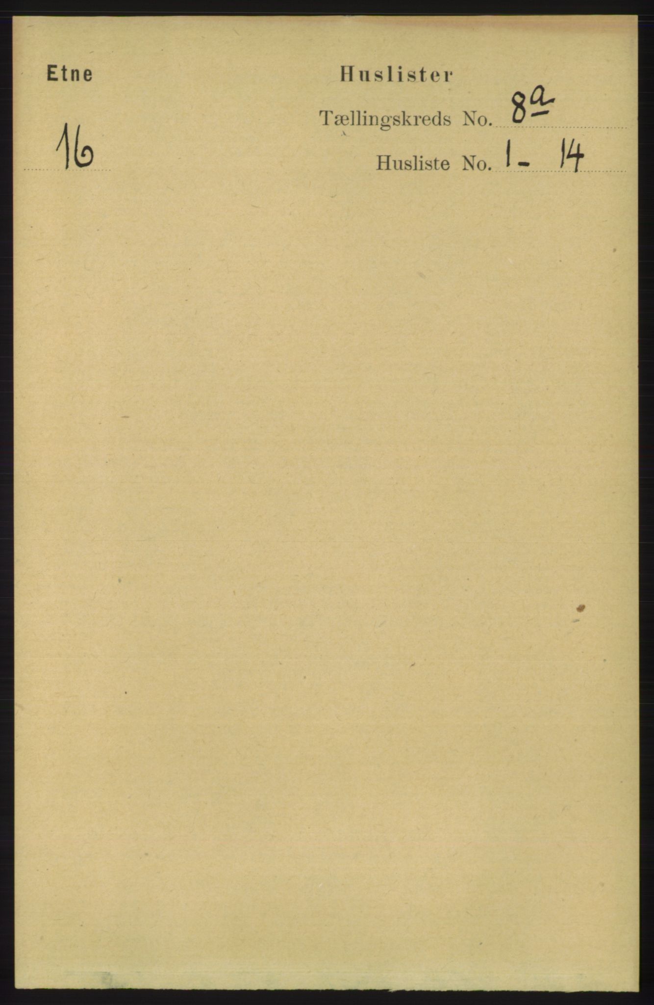 RA, 1891 census for 1211 Etne, 1891, p. 1522