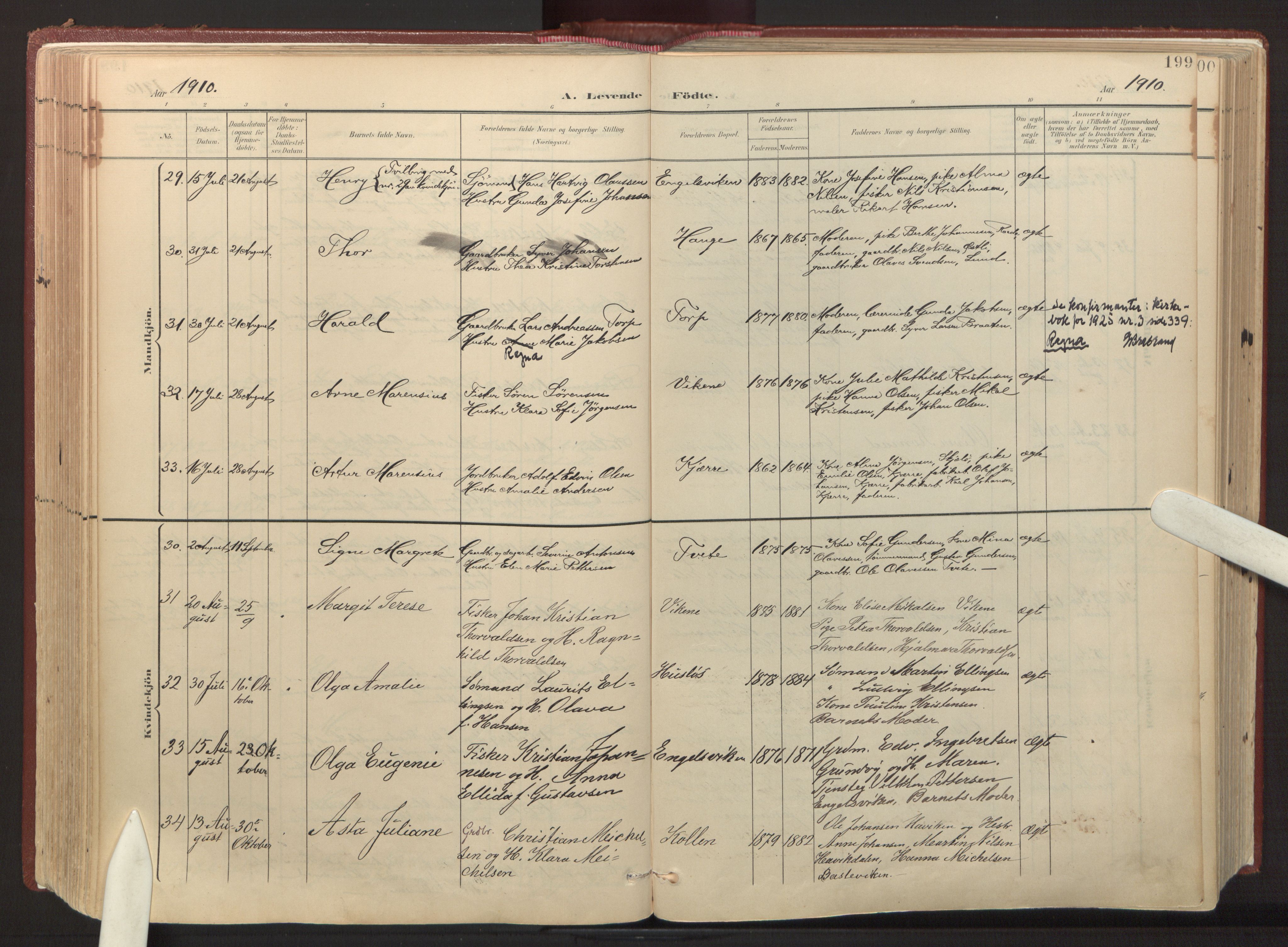 Onsøy prestekontor Kirkebøker, AV/SAO-A-10914/F/Fa/L0008: Parish register (official) no. I 8, 1899-1923, p. 199