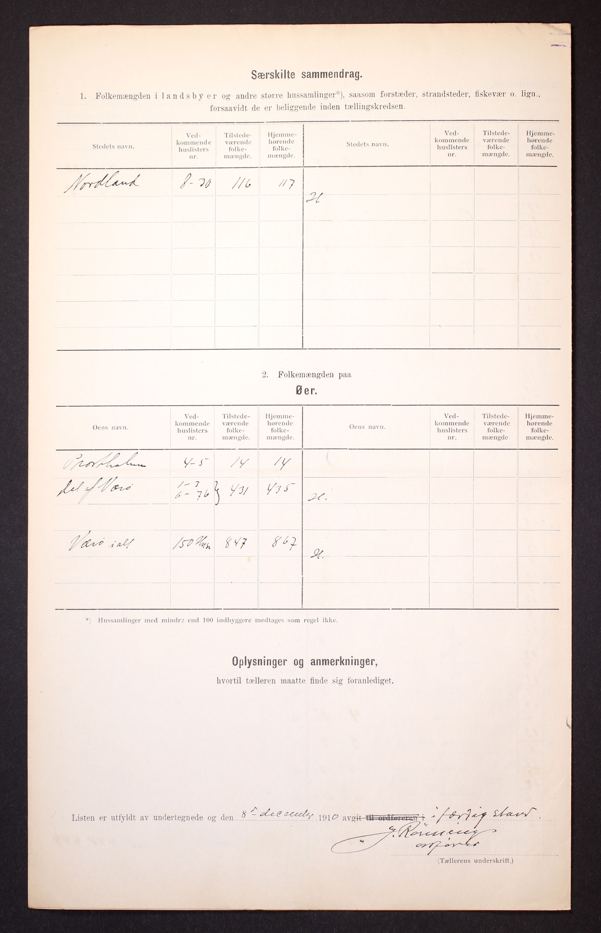 RA, 1910 census for Værøy, 1910, p. 11