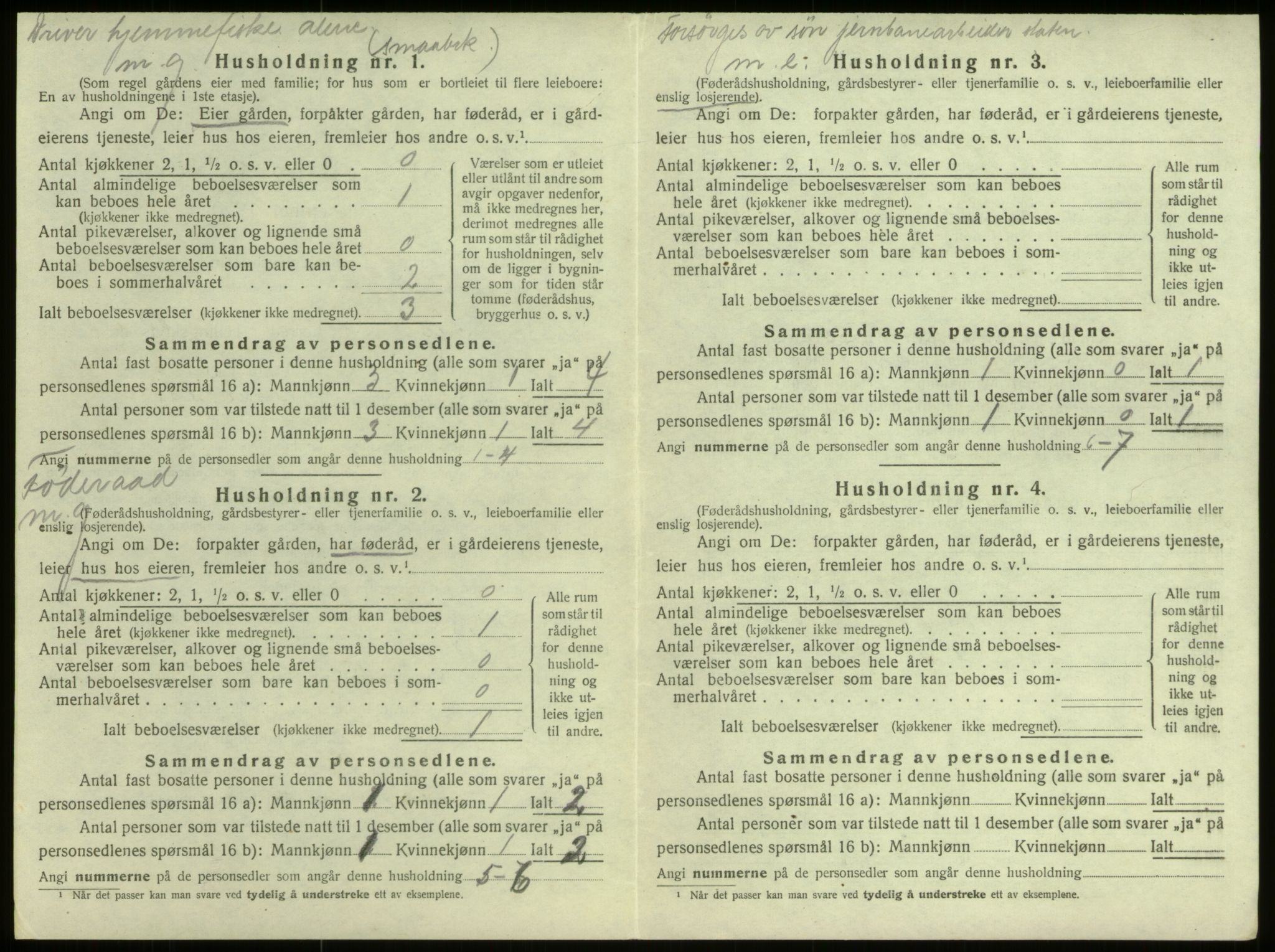 SAB, 1920 census for Selje, 1920, p. 989