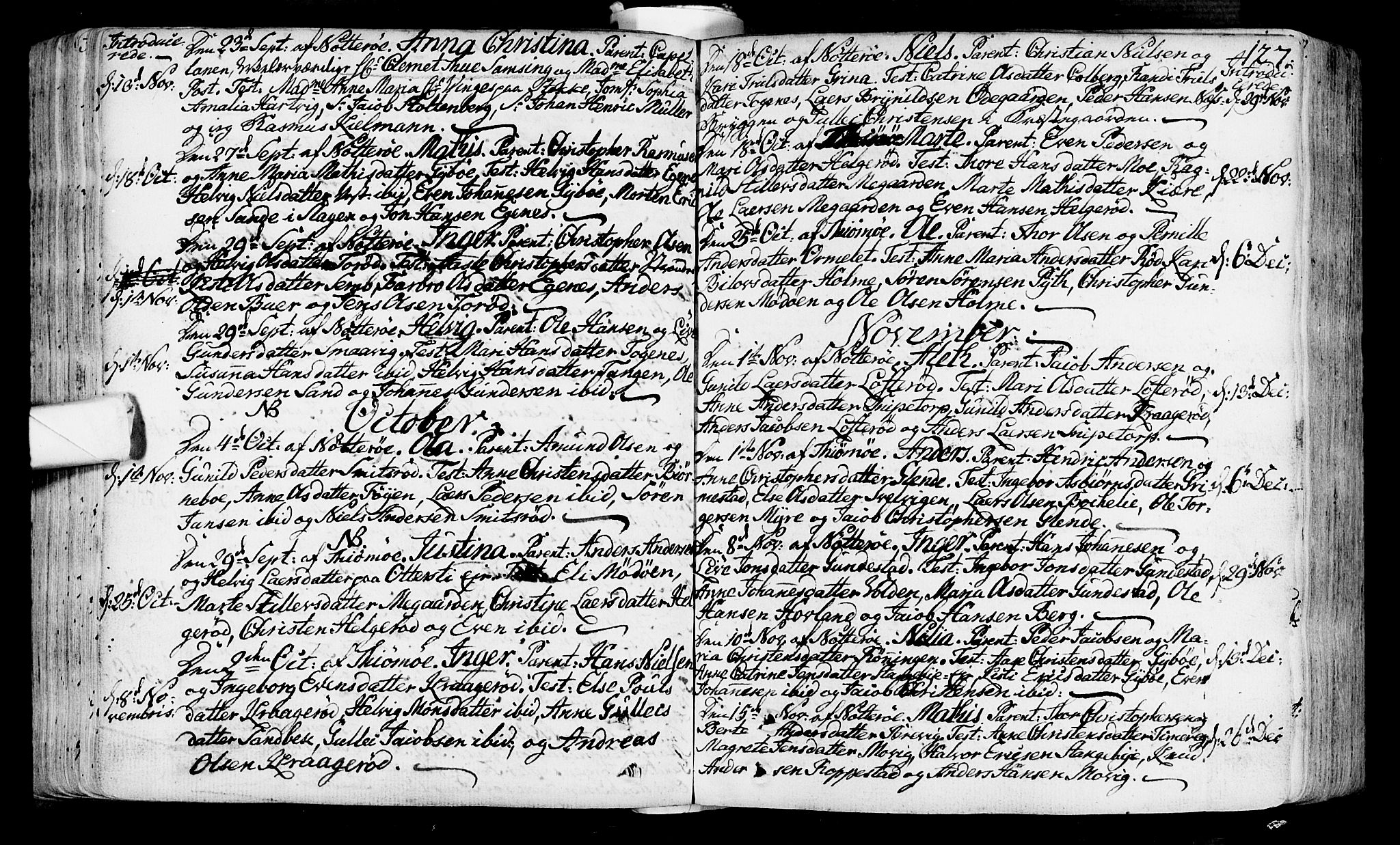 Nøtterøy kirkebøker, AV/SAKO-A-354/F/Fa/L0002: Parish register (official) no. I 2, 1738-1790, p. 127