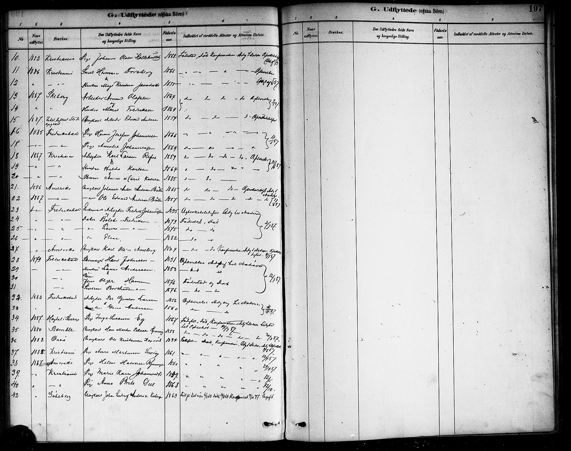 Berg prestekontor Kirkebøker, AV/SAO-A-10902/F/Fa/L0006: Parish register (official) no. I 6, 1878-1887, p. 197