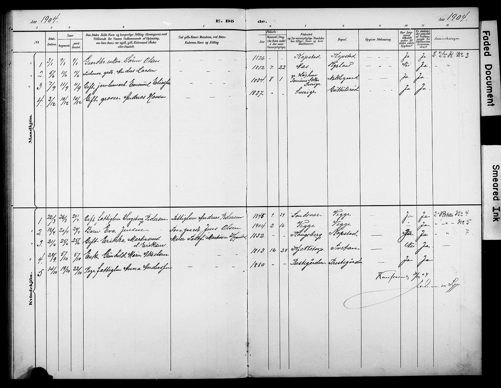 Borre kirkebøker, SAKO/A-338/G/Gb/L0003: Parish register (copy) no. II 3, 1893-1905