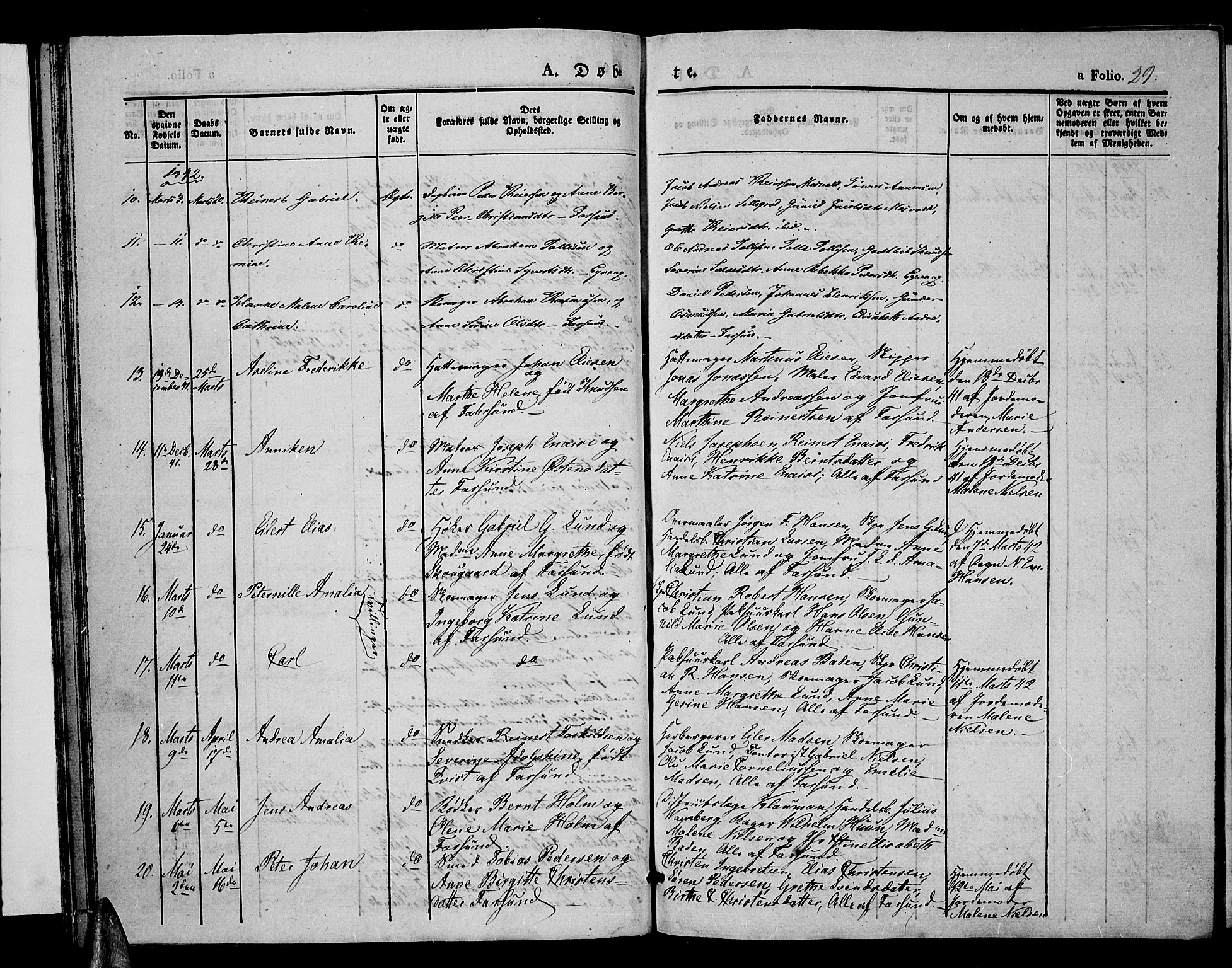 Farsund sokneprestkontor, SAK/1111-0009/F/Fa/L0003: Parish register (official) no. A 3, 1836-1846, p. 29