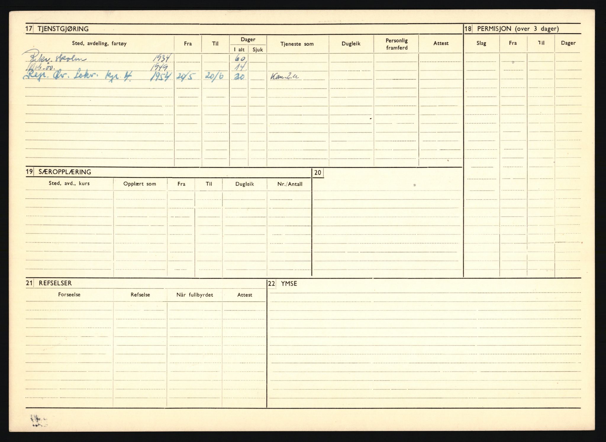 Forsvaret, Troms infanteriregiment nr. 16, AV/RA-RAFA-3146/P/Pa/L0018: Rulleblad for regimentets menige mannskaper, årsklasse 1934, 1934, p. 1158