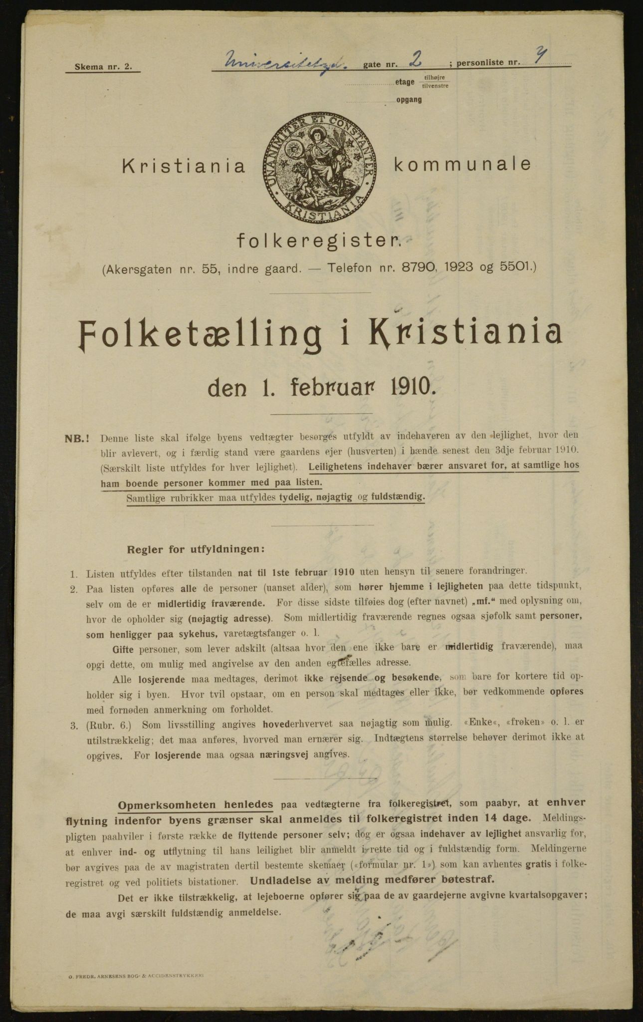 OBA, Municipal Census 1910 for Kristiania, 1910, p. 113671