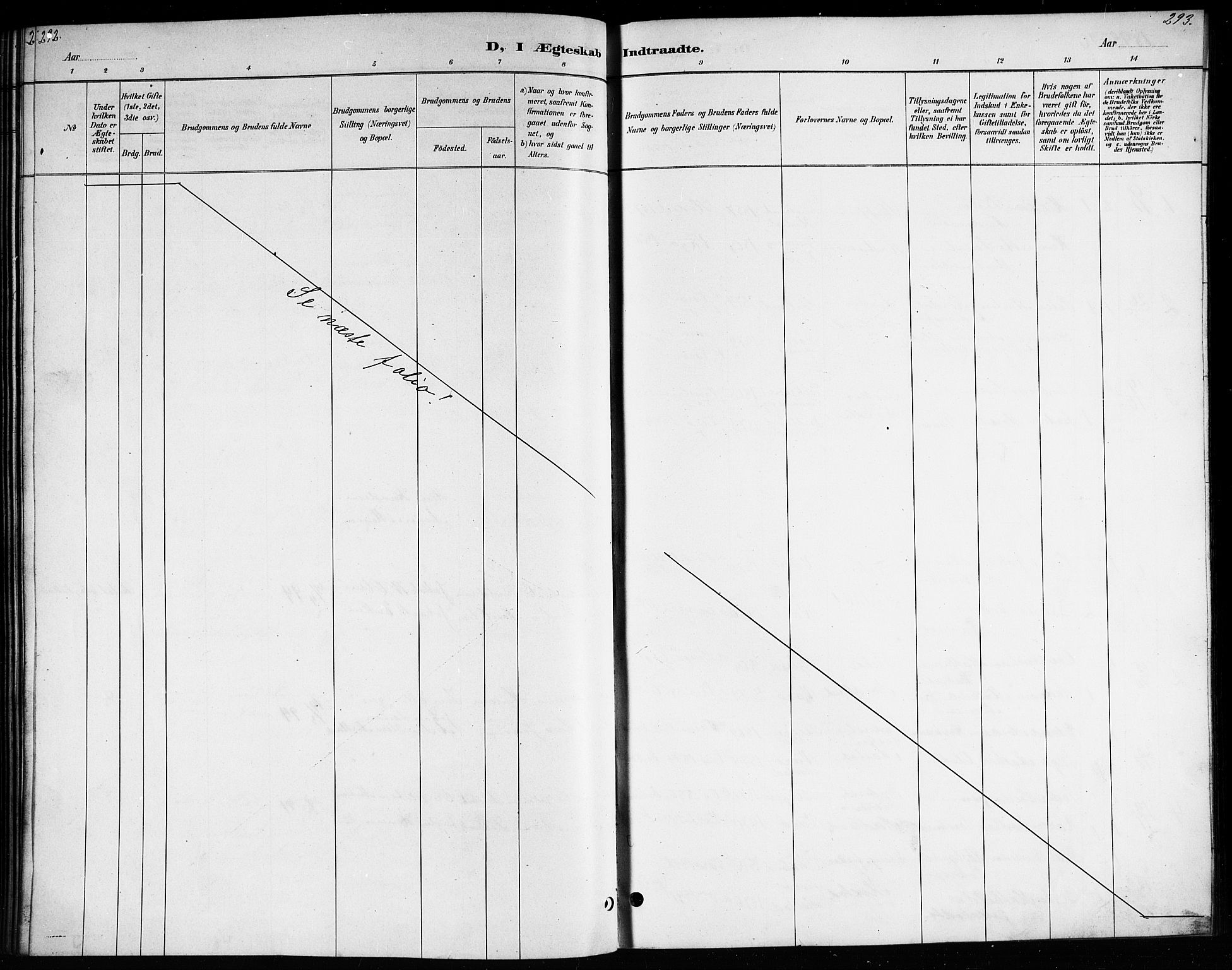 Ministerialprotokoller, klokkerbøker og fødselsregistre - Nordland, AV/SAT-A-1459/807/L0123: Parish register (copy) no. 807C01, 1884-1910, p. 292-293