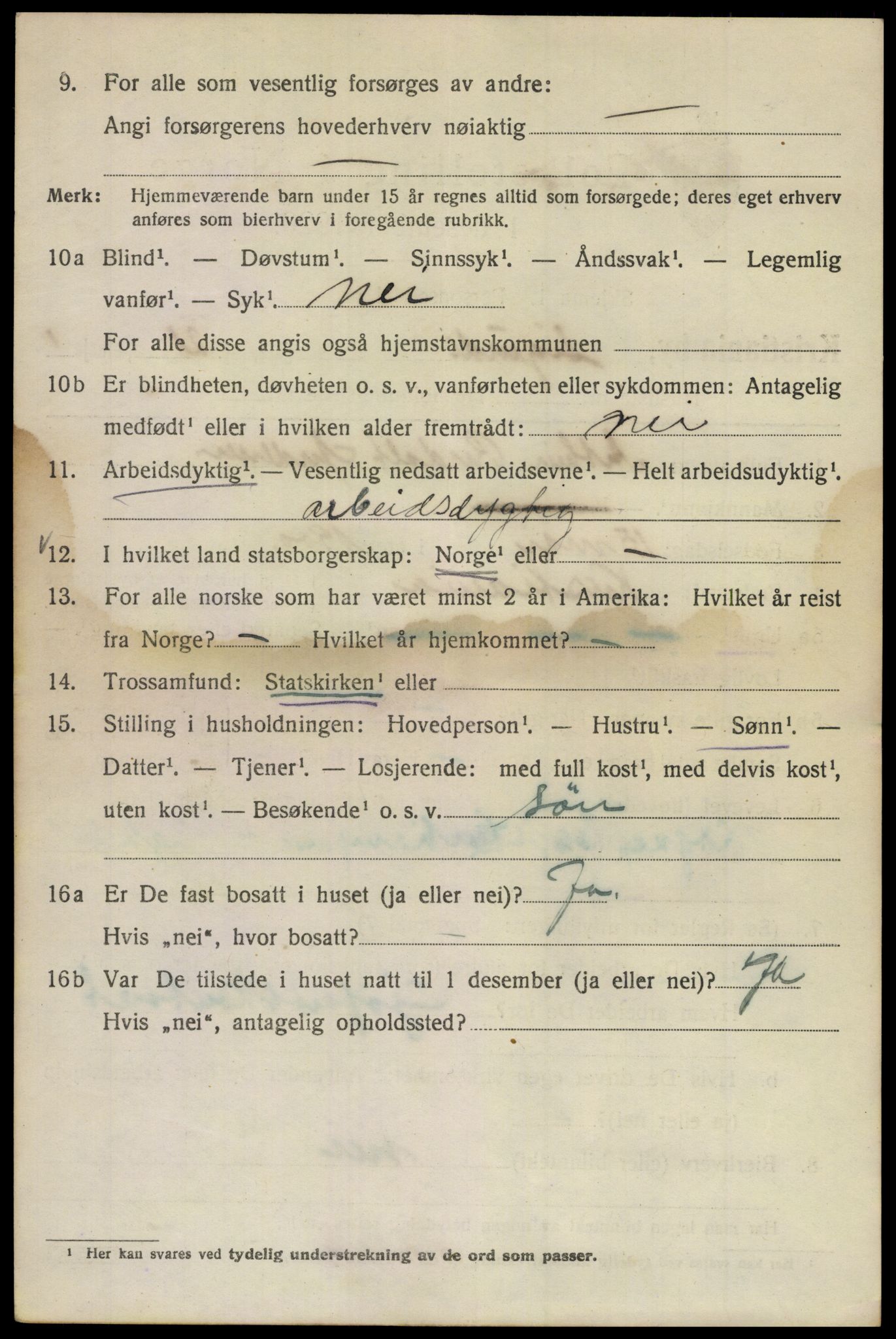 SAO, 1920 census for Kristiania, 1920, p. 511390