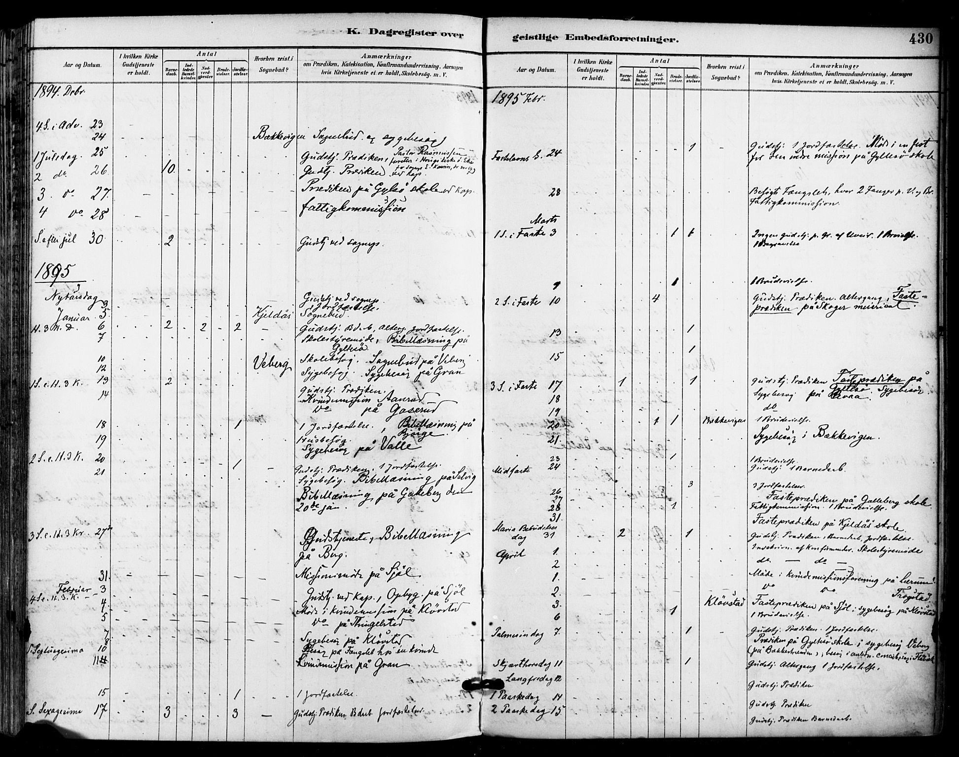 Sande Kirkebøker, AV/SAKO-A-53/F/Fa/L0007: Parish register (official) no. 7, 1888-1903, p. 430