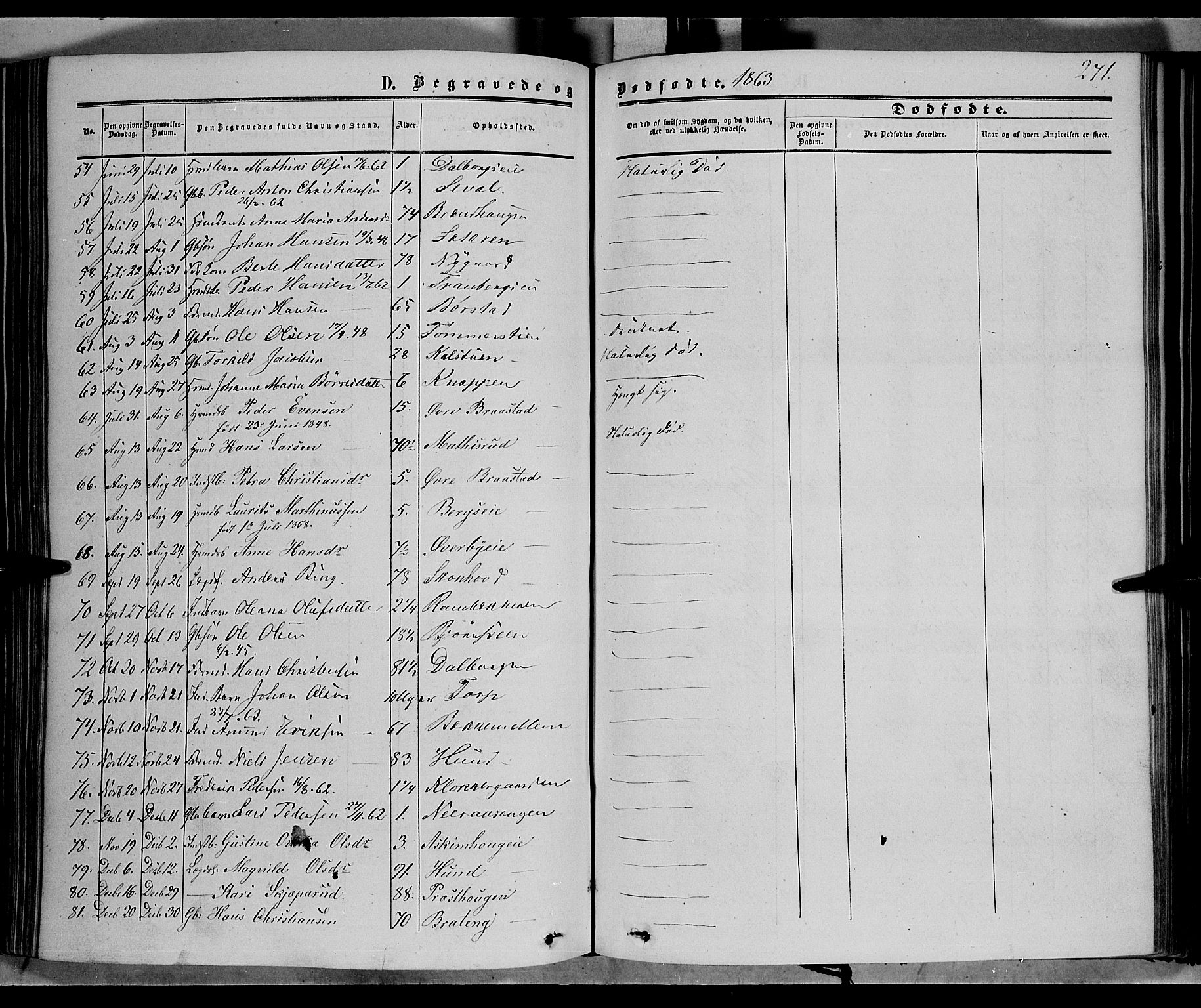 Vardal prestekontor, AV/SAH-PREST-100/H/Ha/Haa/L0006: Parish register (official) no. 6, 1854-1866, p. 271