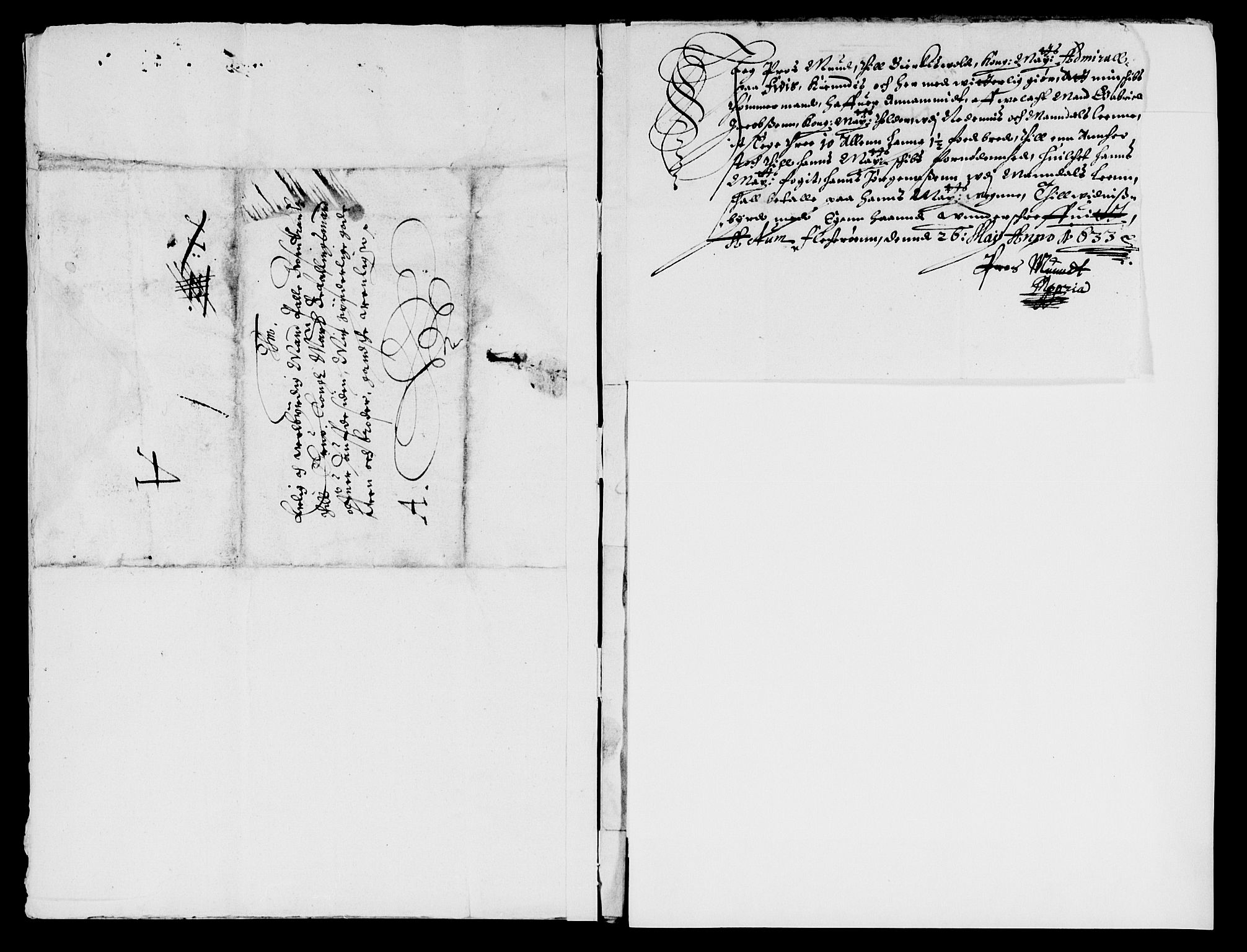 Rentekammeret inntil 1814, Reviderte regnskaper, Lensregnskaper, AV/RA-EA-5023/R/Rb/Rbq/L0022: Nedenes len. Mandals len. Råbyggelag., 1632-1634