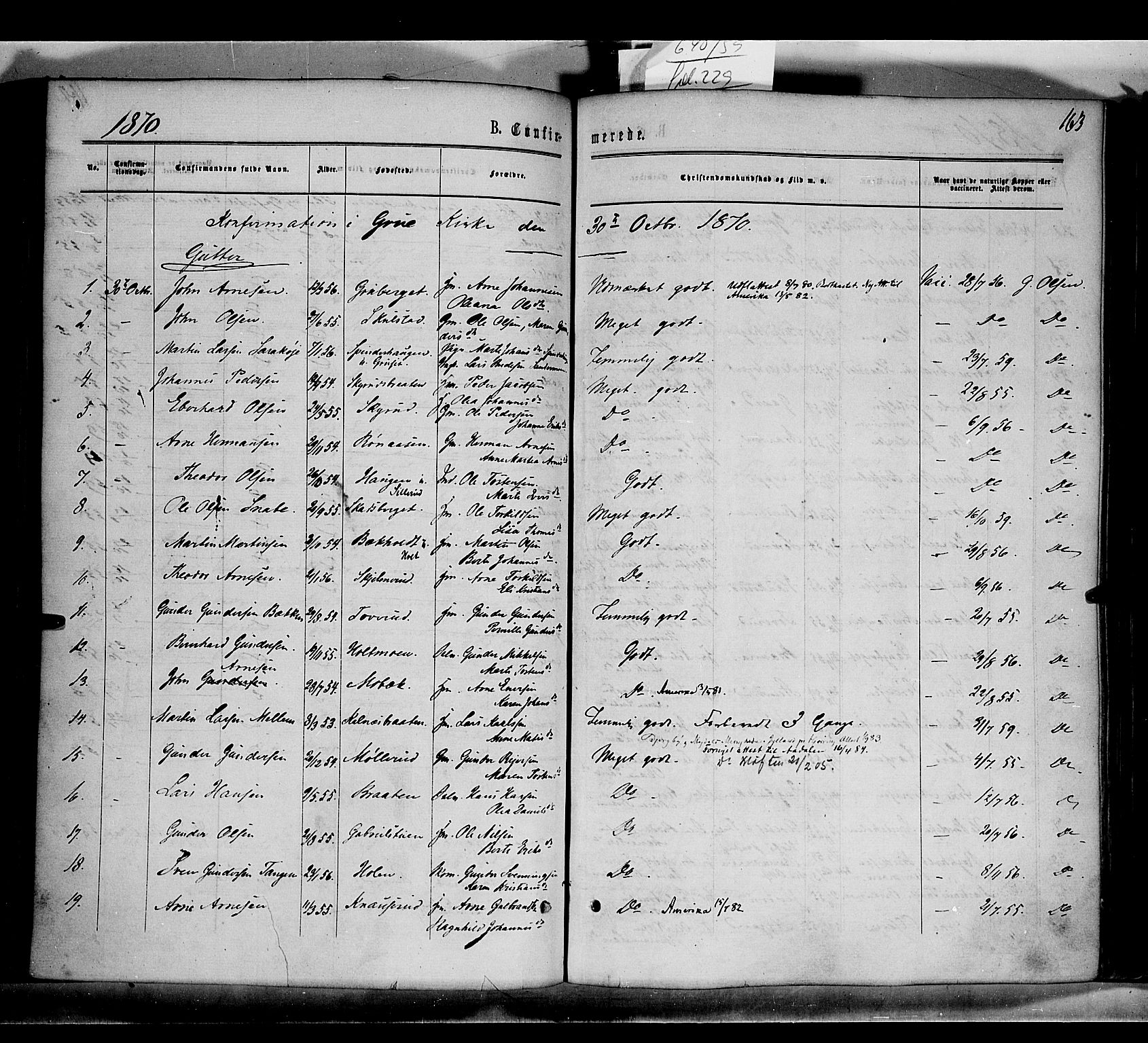 Grue prestekontor, AV/SAH-PREST-036/H/Ha/Haa/L0010: Parish register (official) no. 10, 1864-1873, p. 163