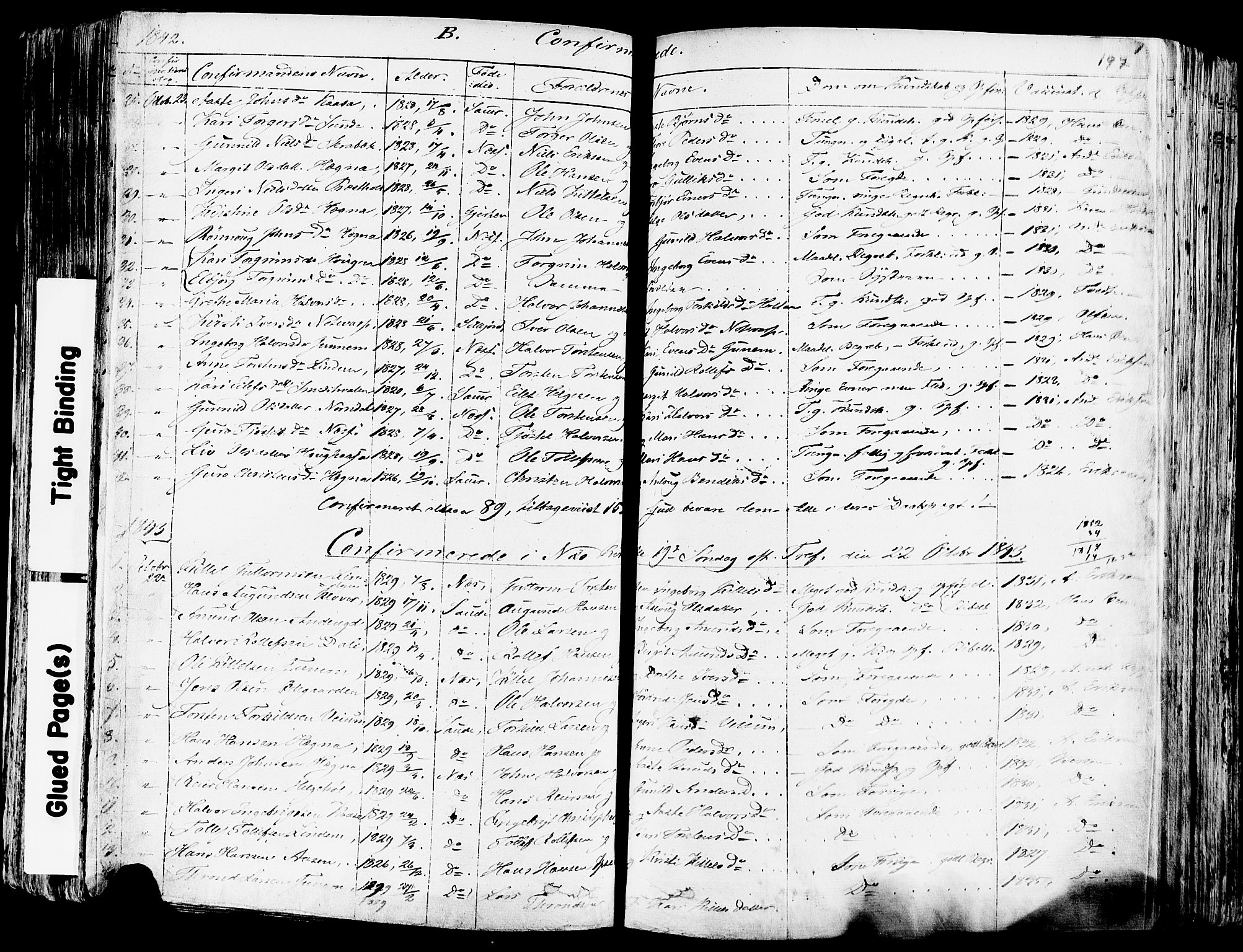 Sauherad kirkebøker, SAKO/A-298/F/Fa/L0006: Parish register (official) no. I 6, 1827-1850, p. 197