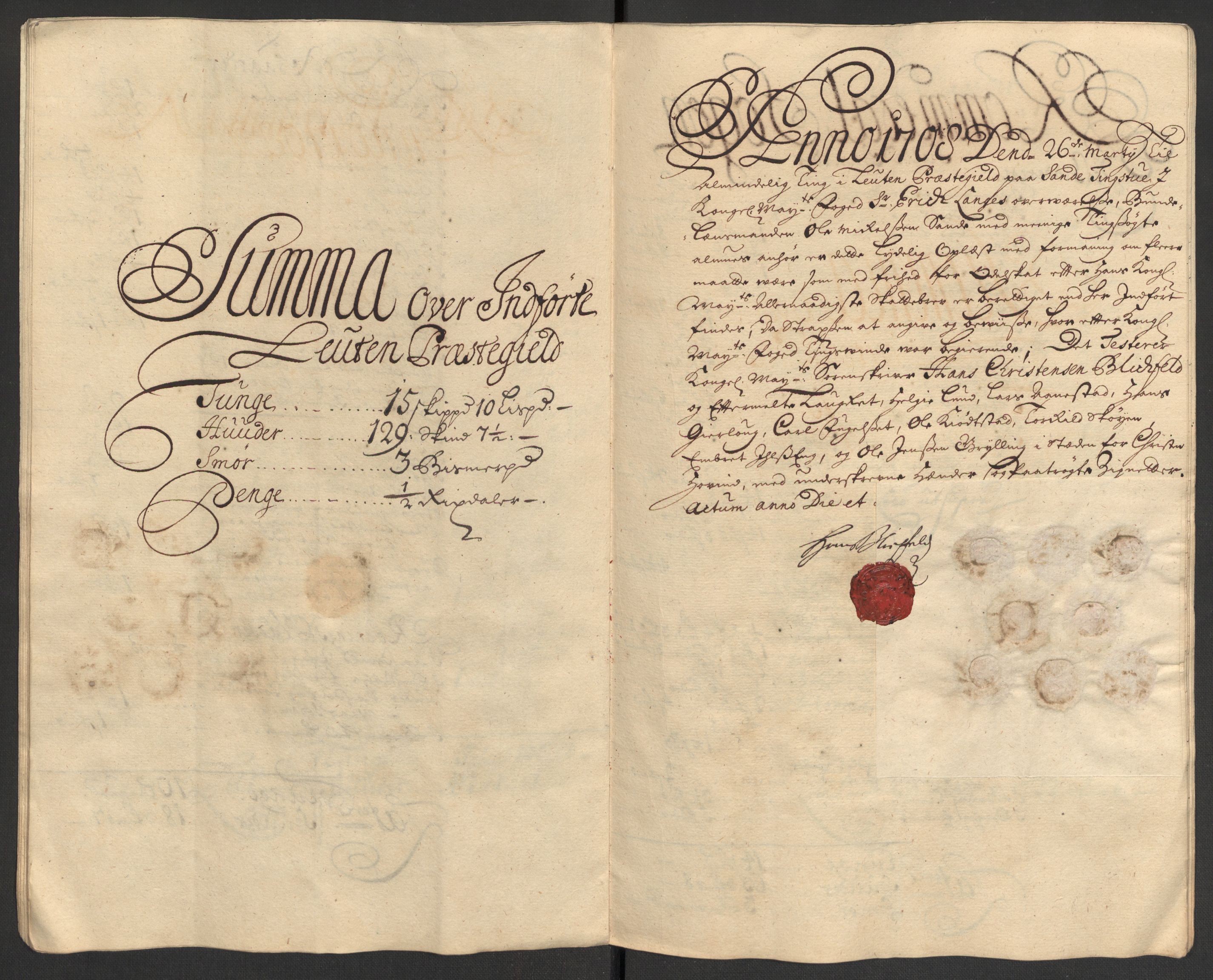 Rentekammeret inntil 1814, Reviderte regnskaper, Fogderegnskap, AV/RA-EA-4092/R16/L1044: Fogderegnskap Hedmark, 1708, p. 280