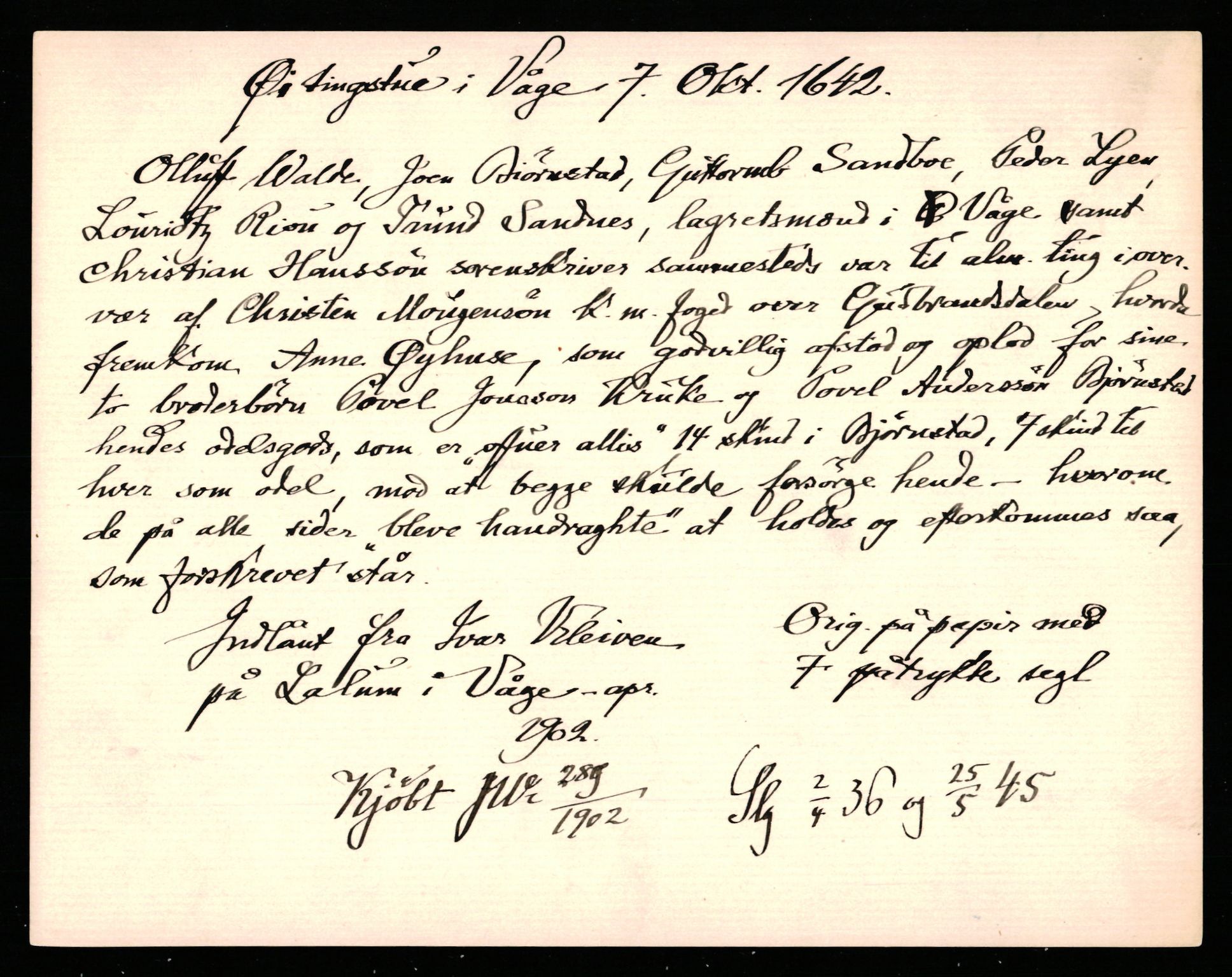 Riksarkivets diplomsamling, AV/RA-EA-5965/F35/F35b/L0008: Riksarkivets diplomer, seddelregister, 1635-1646, p. 523