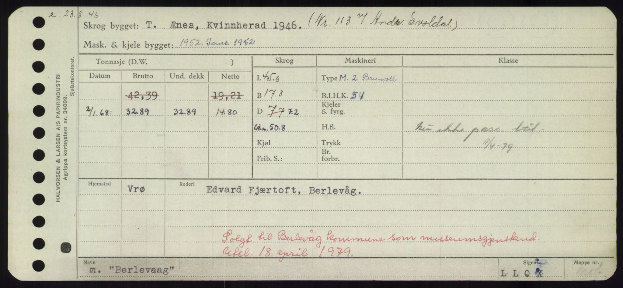 Sjøfartsdirektoratet med forløpere, Skipsmålingen, RA/S-1627/H/Hd/L0003: Fartøy, B-Bev, p. 859